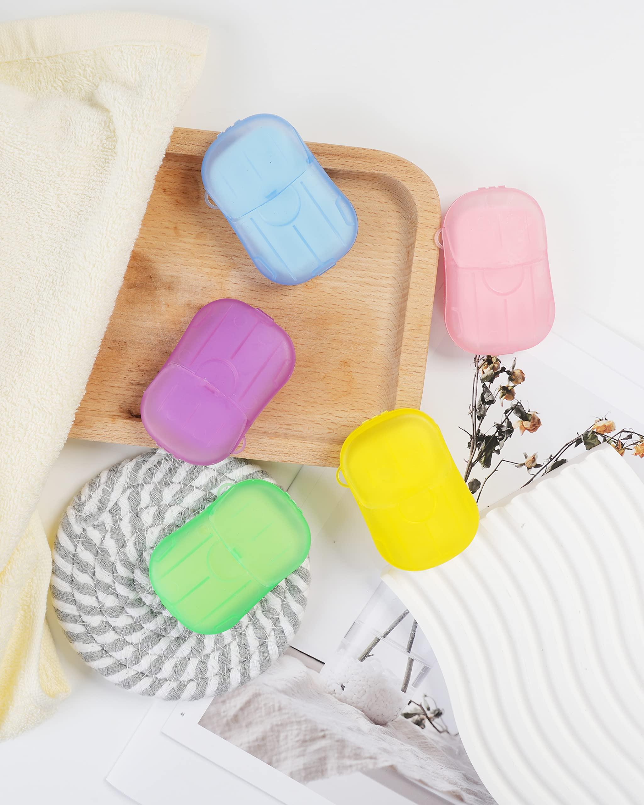 DF DUALFERV Paper Hand Soap Sheets for Traveling, 20 Pack (400 Sheets) Mini Portable Hand Soap Sheets, Scented Disposable Soap Sheet, Colorful Camping Soap Sheets, Travel Soap Sheets for Hand Washing - Image 7