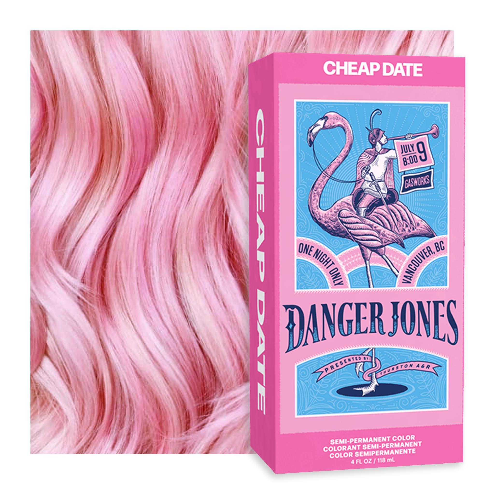 Danger Jones Semi-Permanent Hair Color (Cheap Date - Light Pink) - Image 1