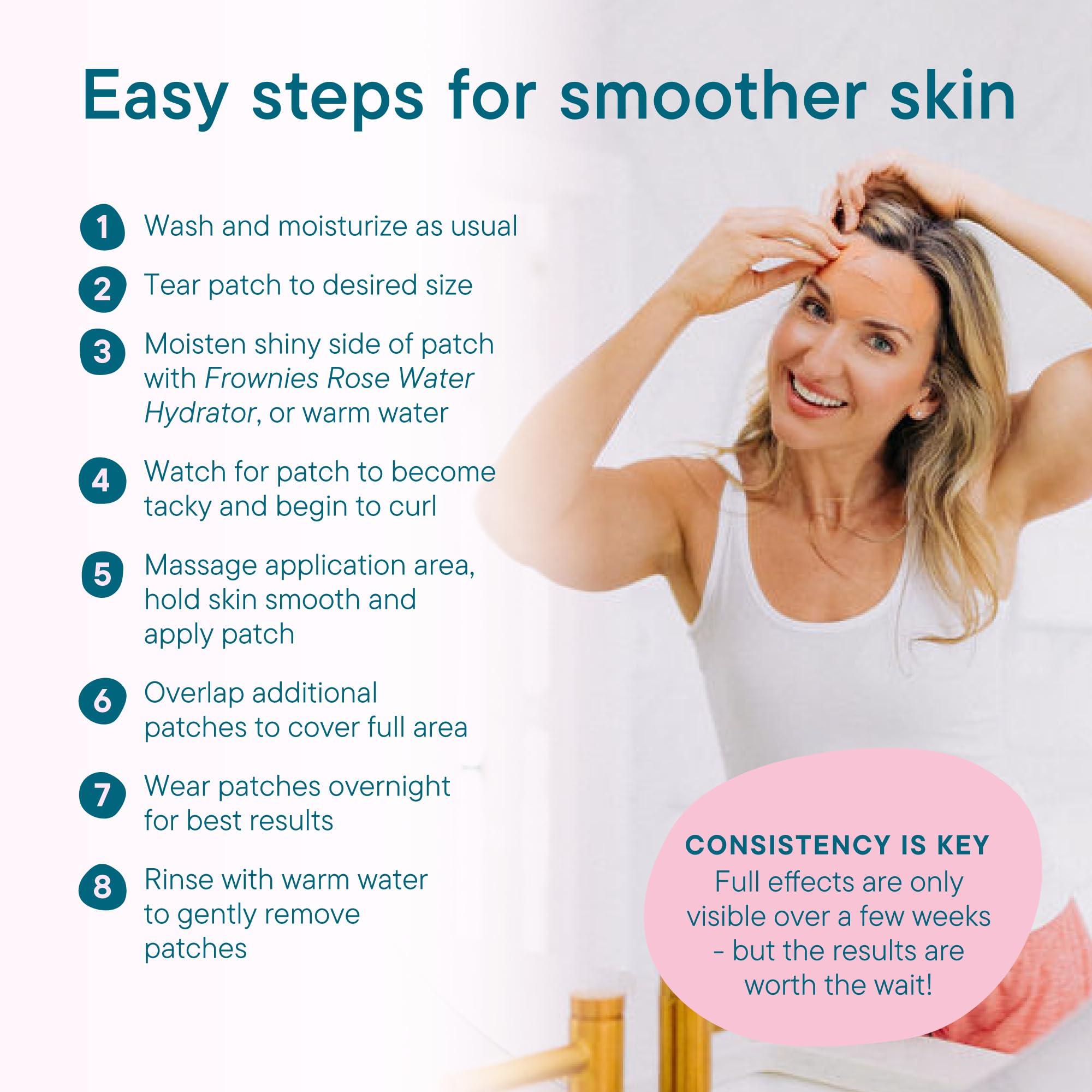 Forehead and Between the Eyes Facial Patches - Hypoallergenic Patches to Smooth & Soften Forehead Horizontal & Eleven Lines - For Overnight Use, 144 count - Image 3