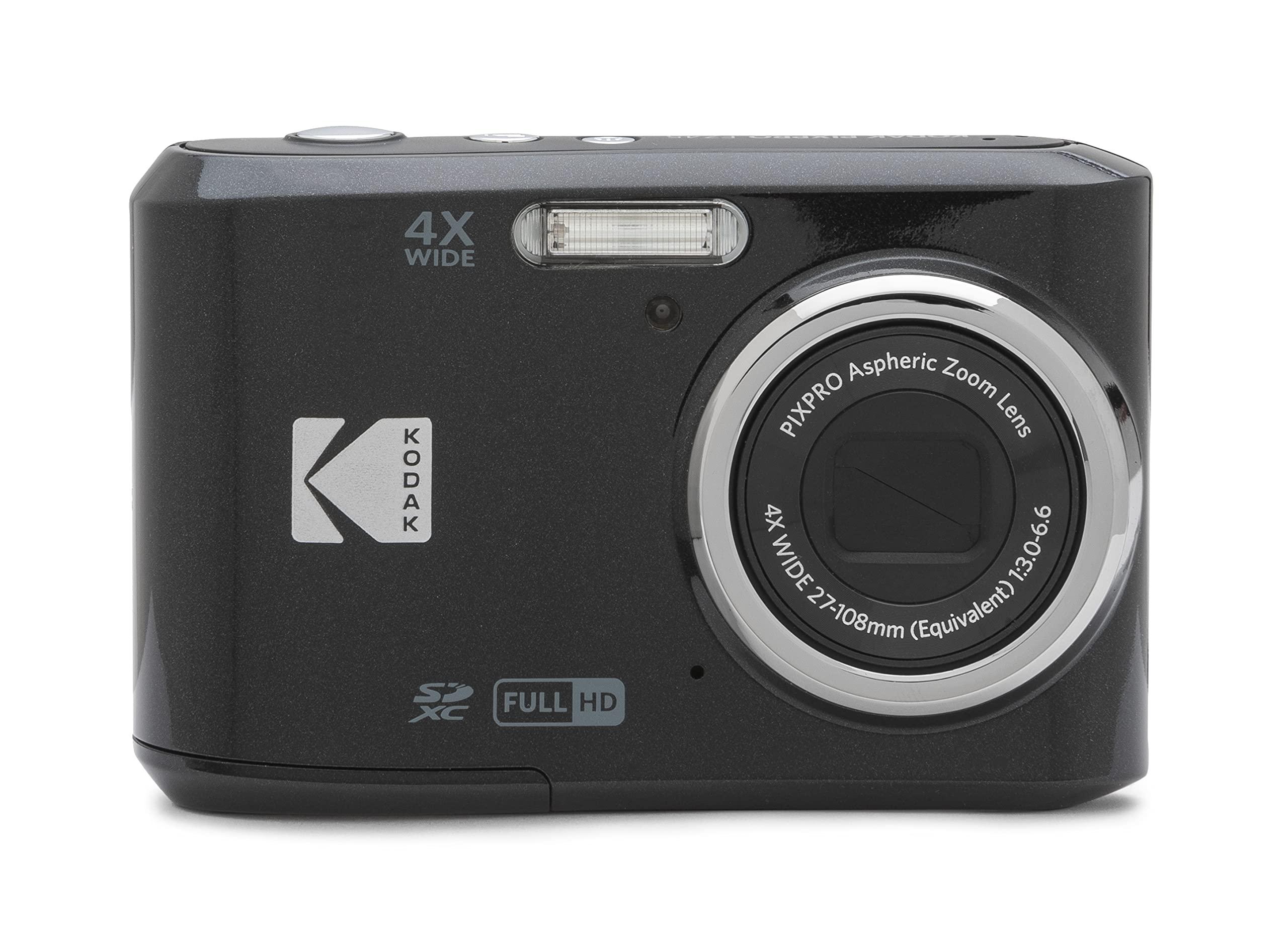 KODAK PIXPRO Friendly Zoom FZ45-BK 16MP Digital Camera with 4X Optical Zoom 27mm Wide Angle and 2.7" LCD Screen (Black)