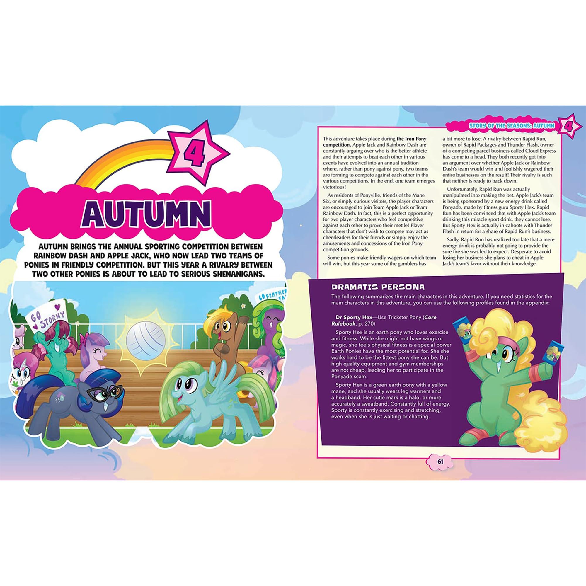 Renegade Game Studios: My Little Pony RPG - Story of The Seasons - Expansion Hardcover Book, Roleplaying Game, Four Seasonal Adventures Set Throughout The Year in Ponyville - Image 6
