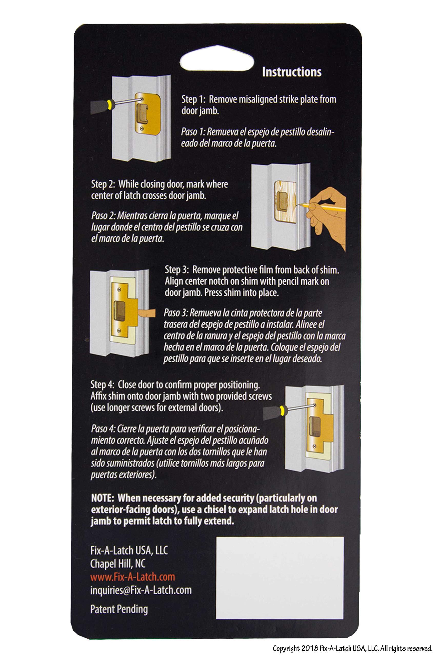 Fix-A-Latch Interior 2-Pack with Satin Nickel Finish - Image 7