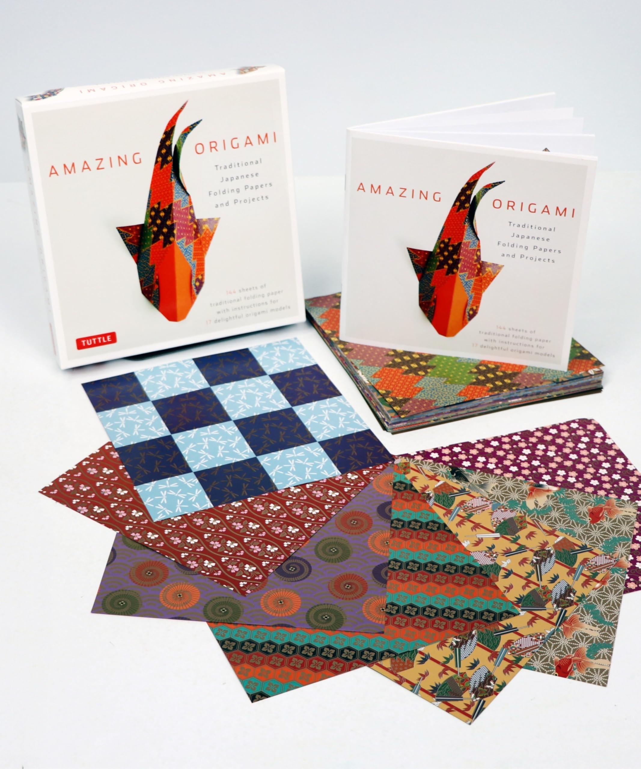 Amazing Origami Kit: Traditional Japanese Folding Papers and Projects [144 Origami Papers with Book, 17 Projects] - Image 5