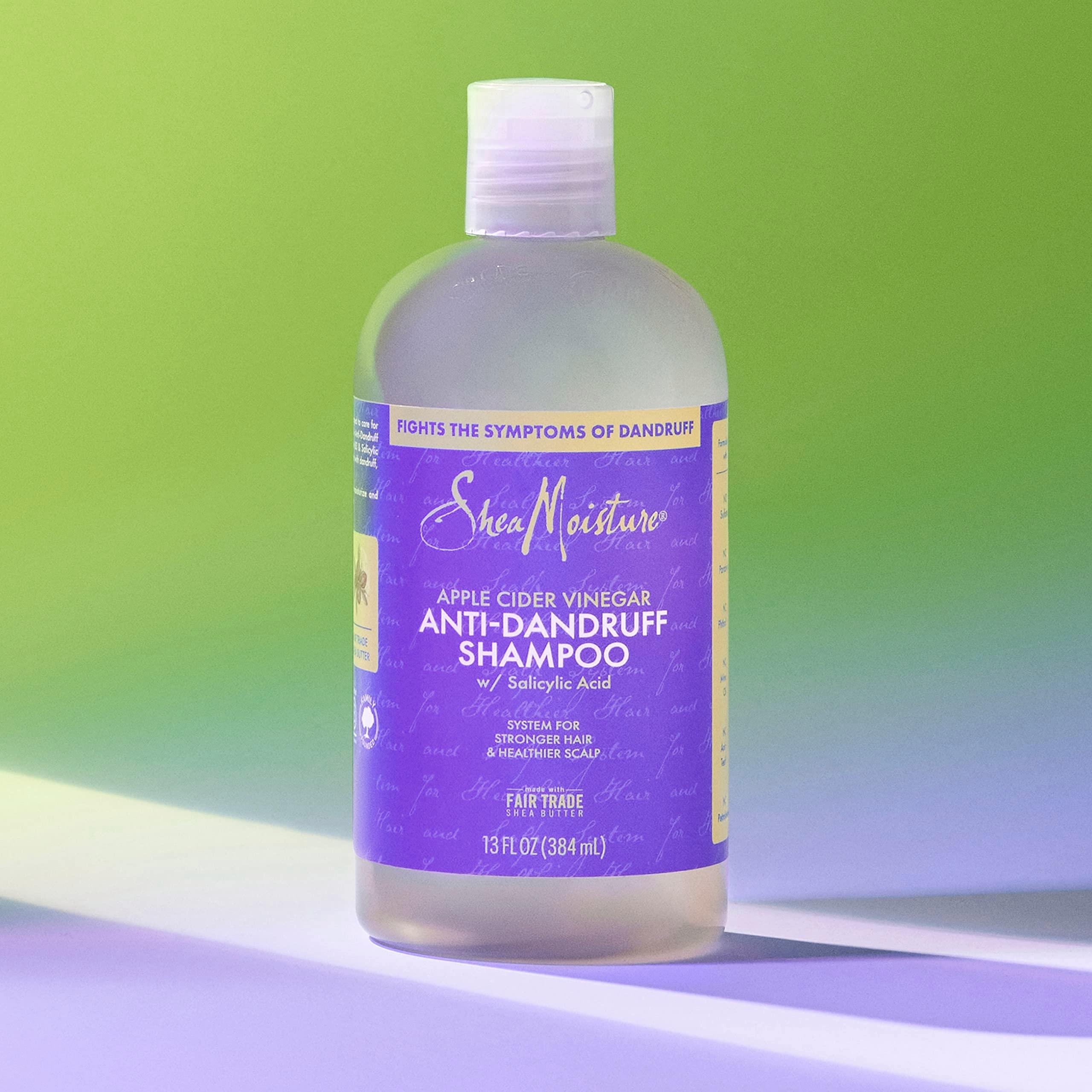 SheaMoisture Hair Care System Anti-Dandruff Shampoo For Stronger Hair & Healthier Scalp Shampoo Formulated With Apple Cider Vinegar And Fair Trade Shea Butter 13oz - Image 6