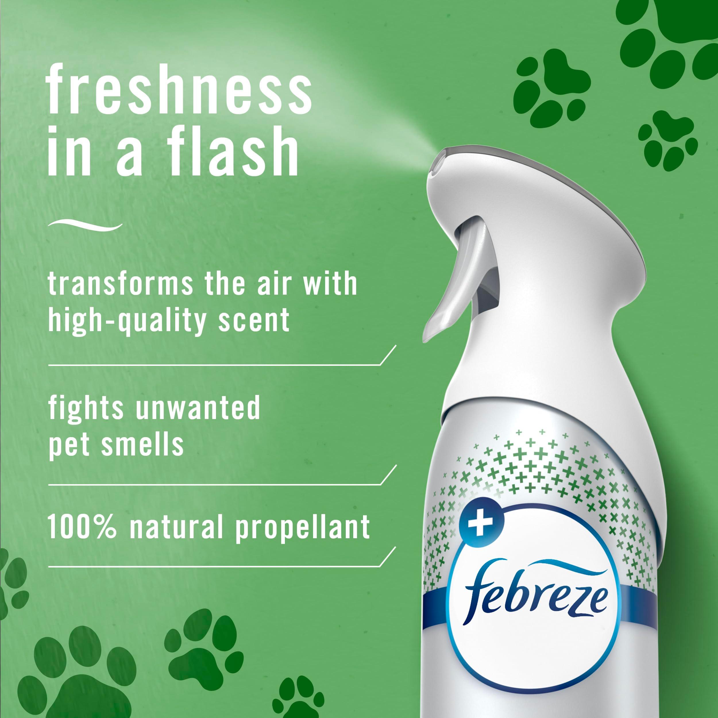 Febreze Air Mist Air Freshener Spray, Odor-Fighting Room Spray, Air Fresheners for Home and Bathroom and Kitchen, Aerosol Can, HD Pet Odor Fighter Scent, 8.8oz, 3 Count - Image 2