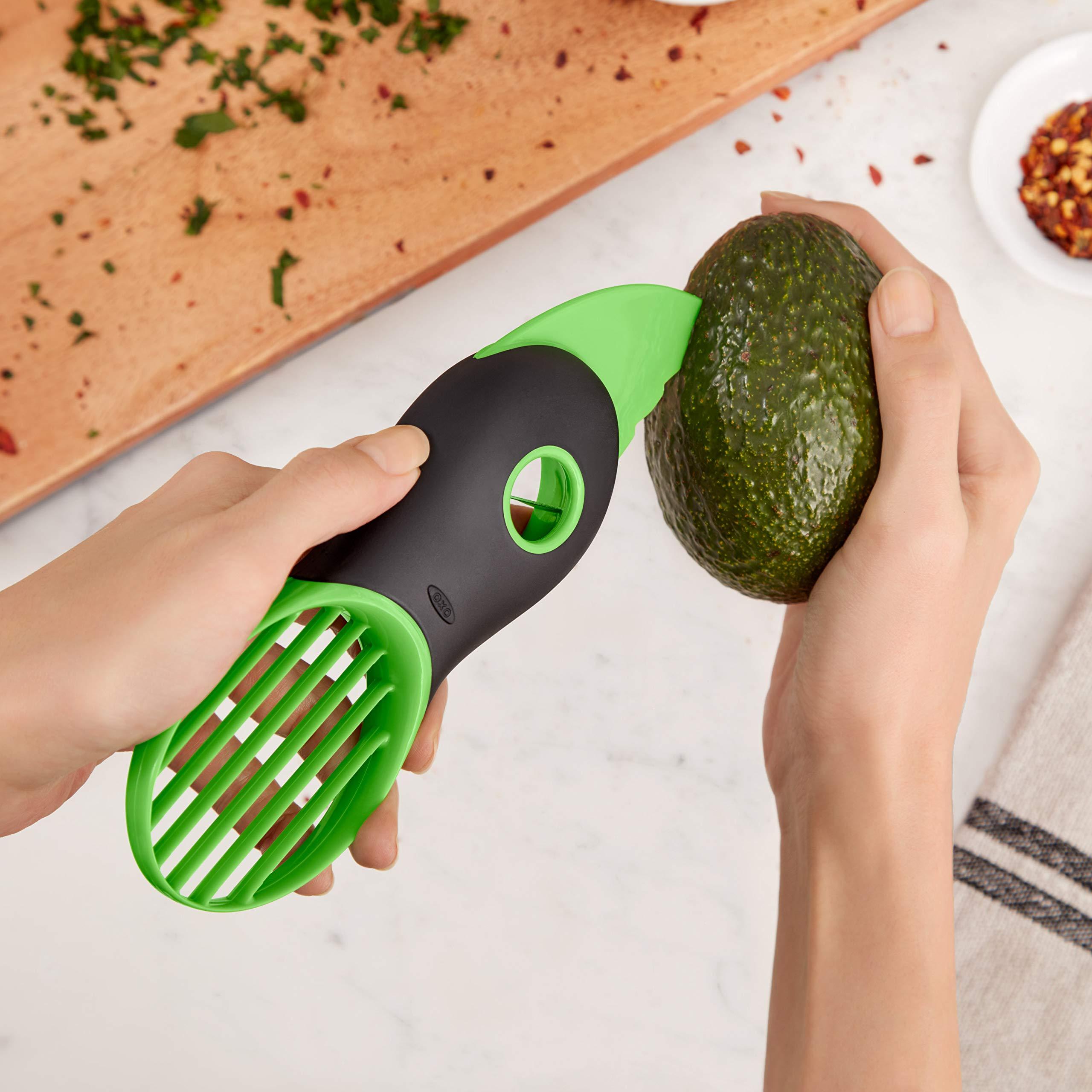 OXO Good Grips 3-in-1 Avocado Slicer - Green - Image 2