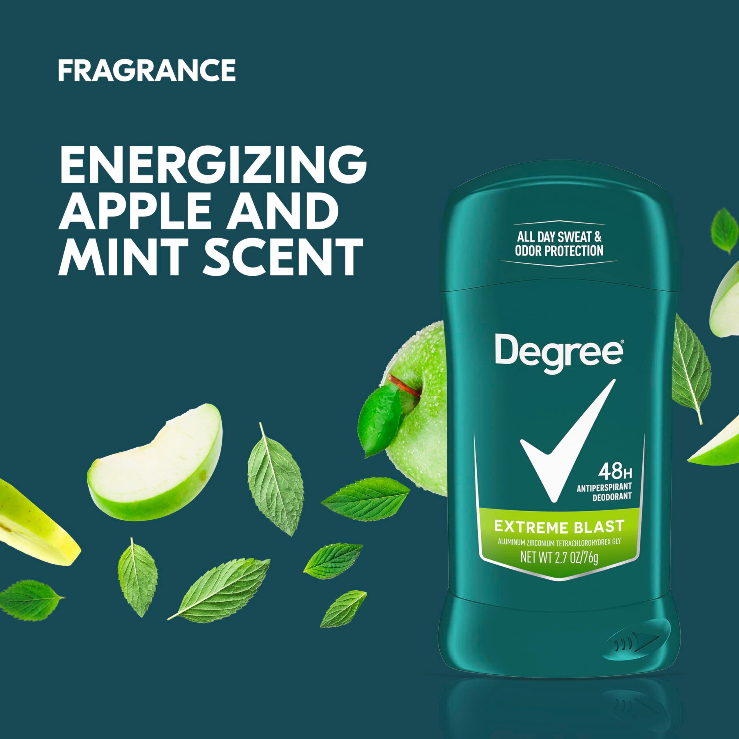 Degree Men Original Protection Antiperspirant Deodorant 48-Hour Sweat and Odor Protection Extreme Blast Antiperspirant For Men 2.7 oz, Pack of 6 - Image 5