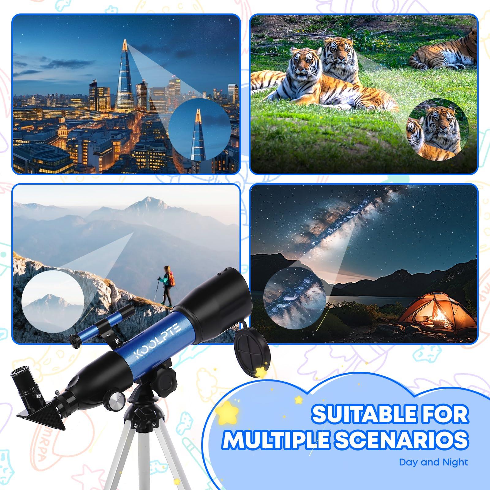 Kids Telescope, 50mm Aperture 360mm Refractor Telescope with Tabletop Tripod and Two Eyepieces, Perfect for Astronomy Beginners, for Kid 6 to 18 Years Old, Exclusive Kids Toy Gift - Image 6