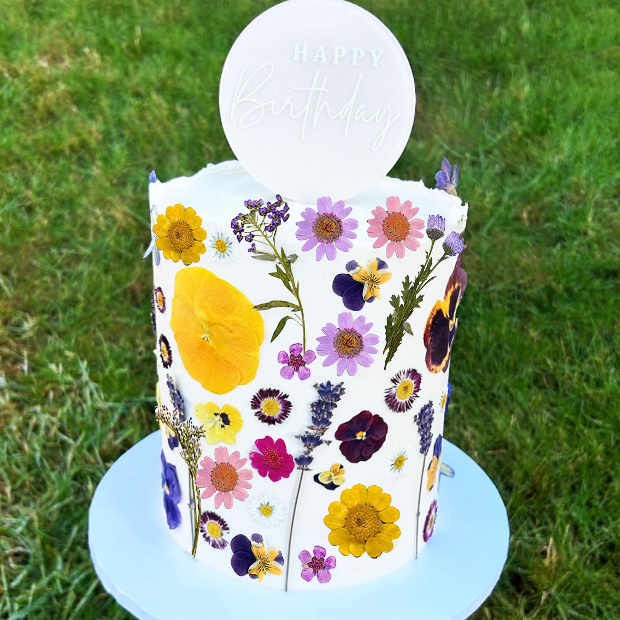 JeVenis Wildflower Cake Toppers Wildflower Decor Baby In Bloom Baby Shower Cake Toppers for Women Birthday Bridal Shower Wedding Party Decoration - Image 5