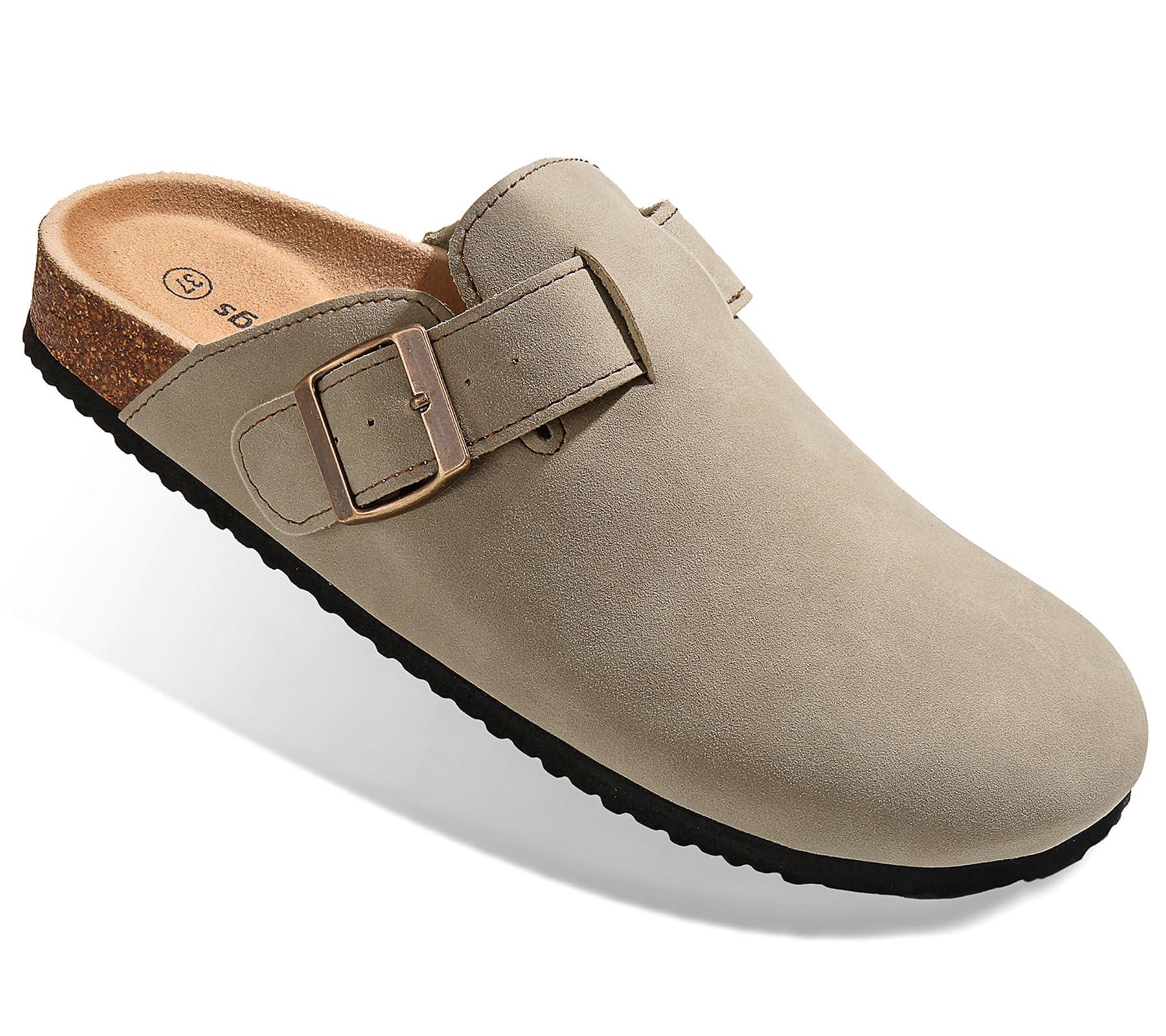 BULLIANT Comfort Clogs Slippers Sandals Nurse Work Shoes Unisex for Men Women with Cushioned Cork-Footbed