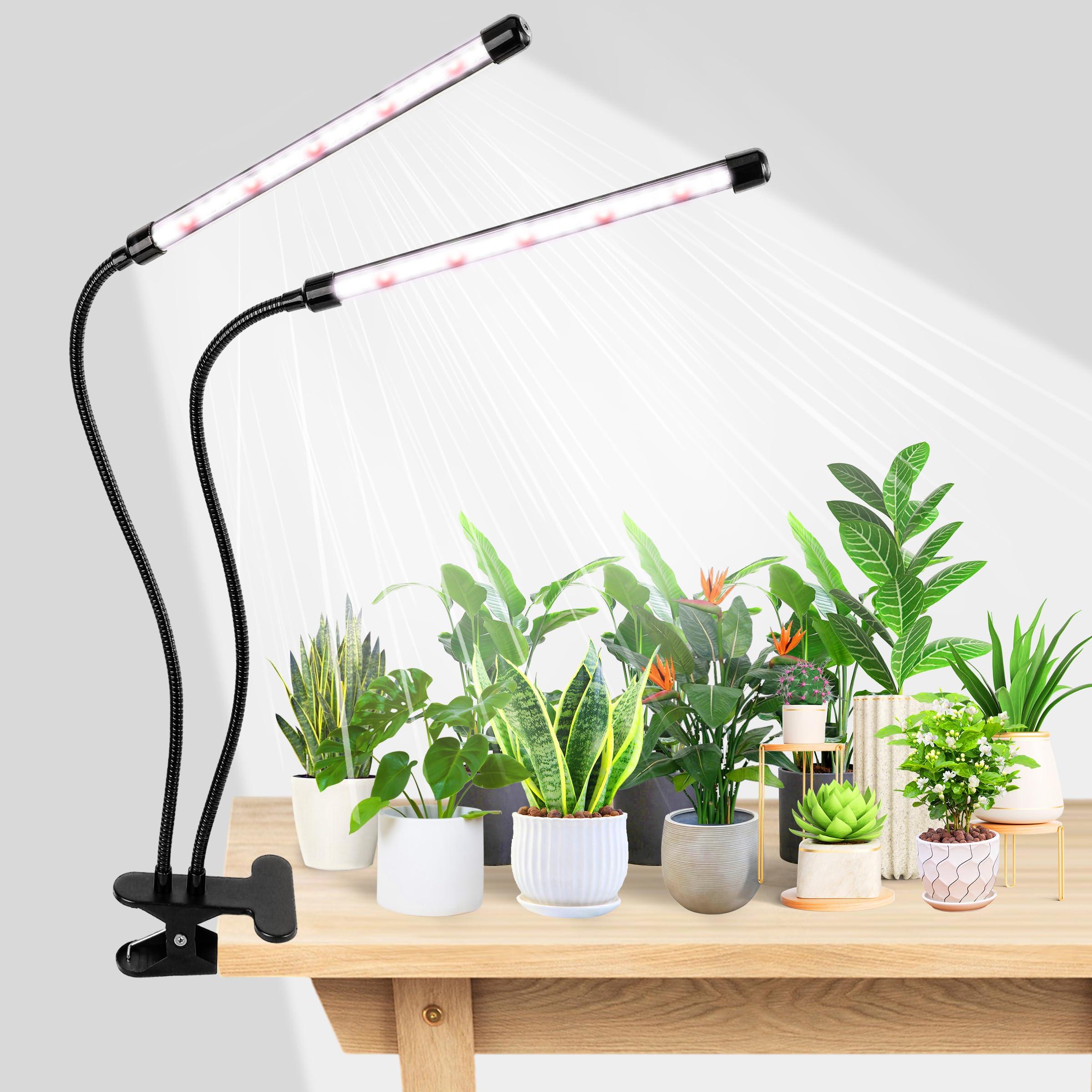 EWPJDK Grow Light 6500K Full Spectrum Plant Grow Lamp with Clip - 84 LED Plant Light for Indoor Plants