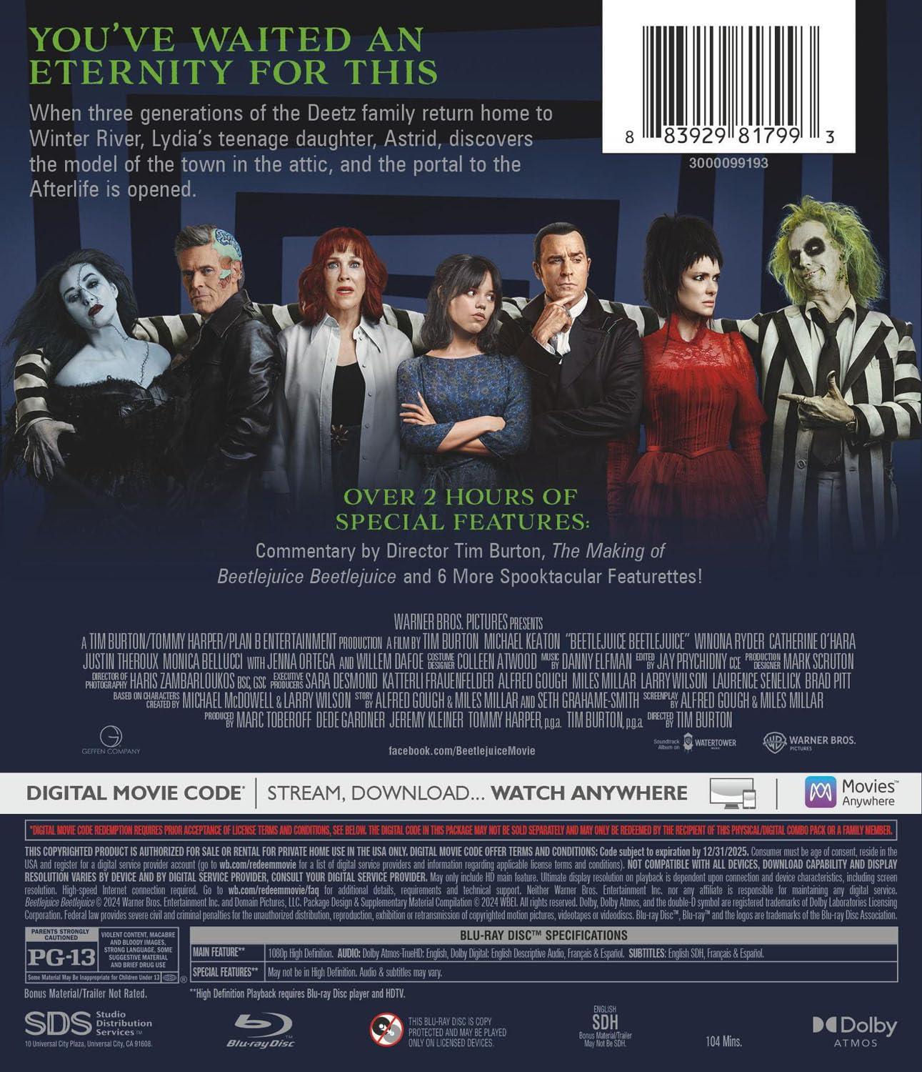 Beetlejuice Beetlejuice (Blu-ray + Digital) - Image 4