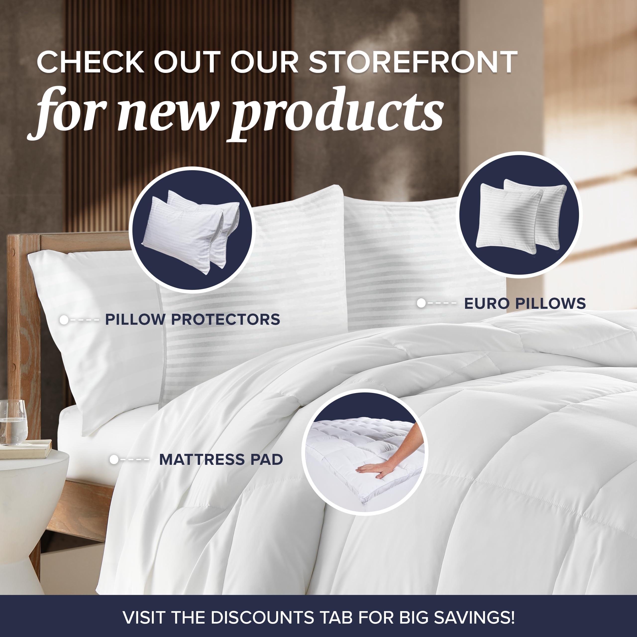 Beckham Hotel Collection Bed Pillows Standard/Queen Size Set of 2 - Original Down Alternative Pillow for Sleeping - Bedding for Back, Stomach or Side Sleepers - Image 10