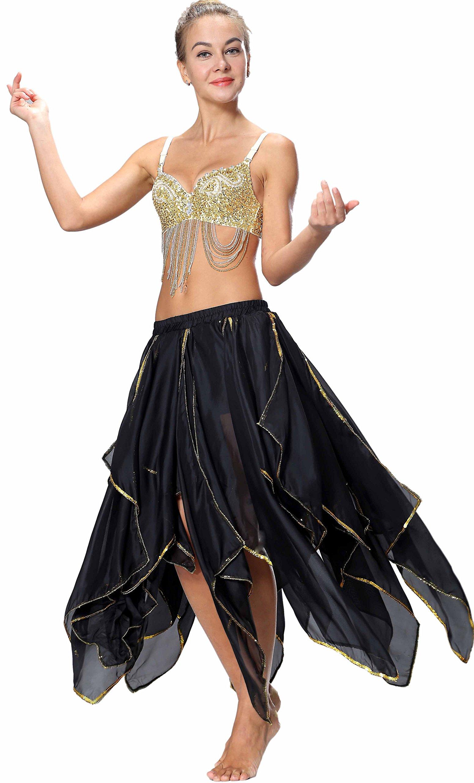 Sequin Chiffon Skirt for Women Costume - Image 7