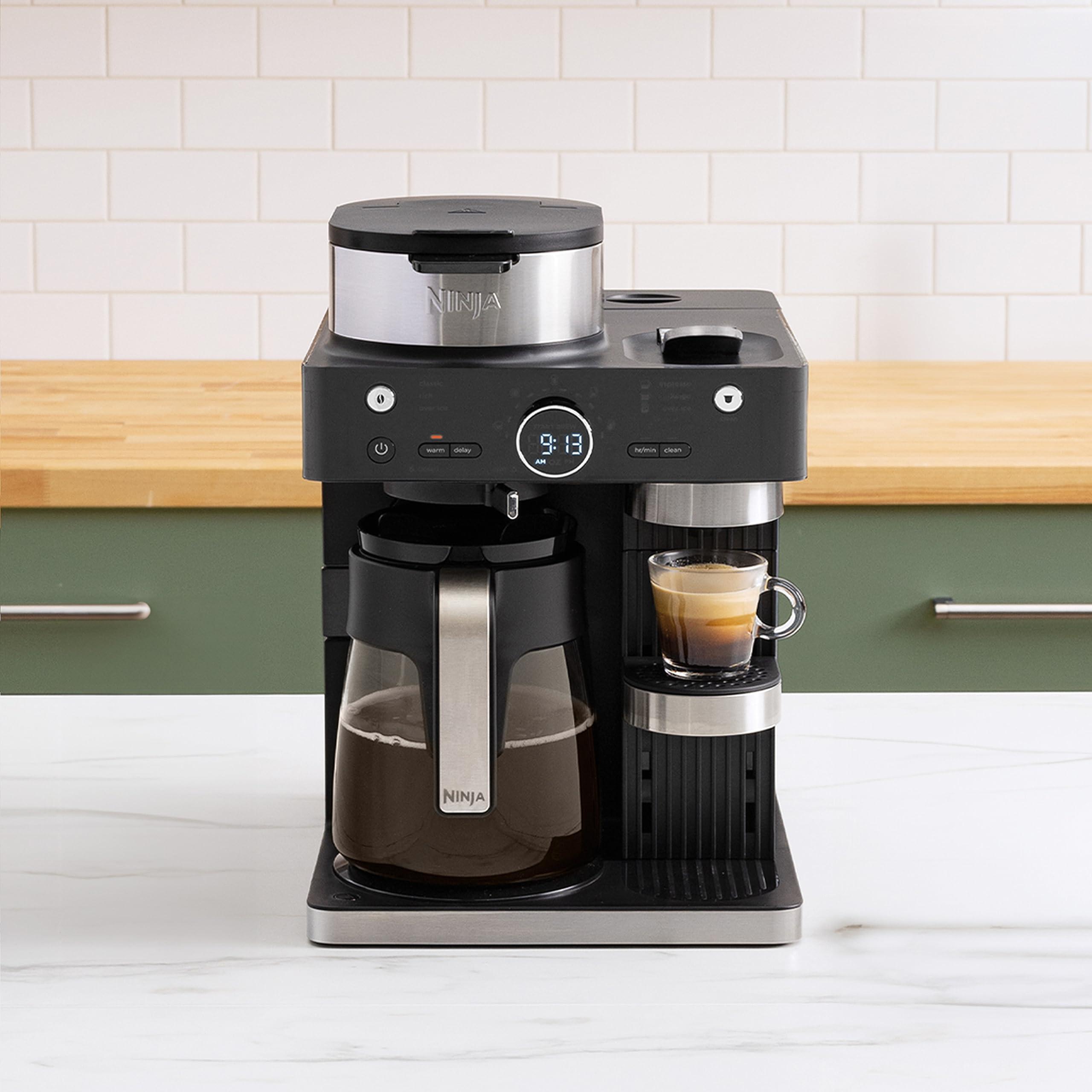 Ninja Espresso & Coffee Maker & Barista System, 3 Espresso Brew Styles, Single-Serve Coffee & Nespresso Capsule Compatible, Built-in Frother, Espresso, Cappuccino & Latte Maker, Black, CFN601 - Image 12