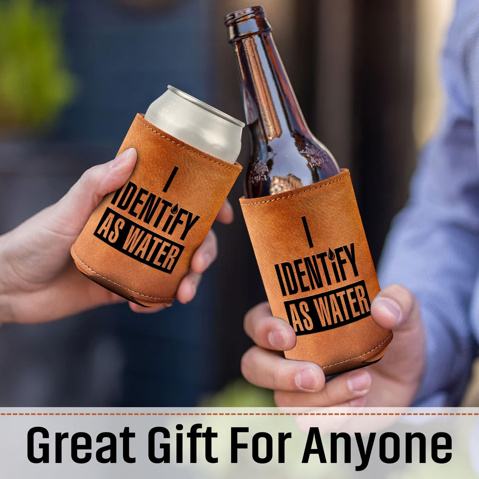Gifts for Dad from Daughter, Son for Fathers Day - Dad Gifts, Men Gifts - Birthday Gifts for Men, Dad Birthday Gift, Birthday Gifts for Dad - Retirement Gifts for men, Leather Can Cooler for Mens 12Oz - Image 5