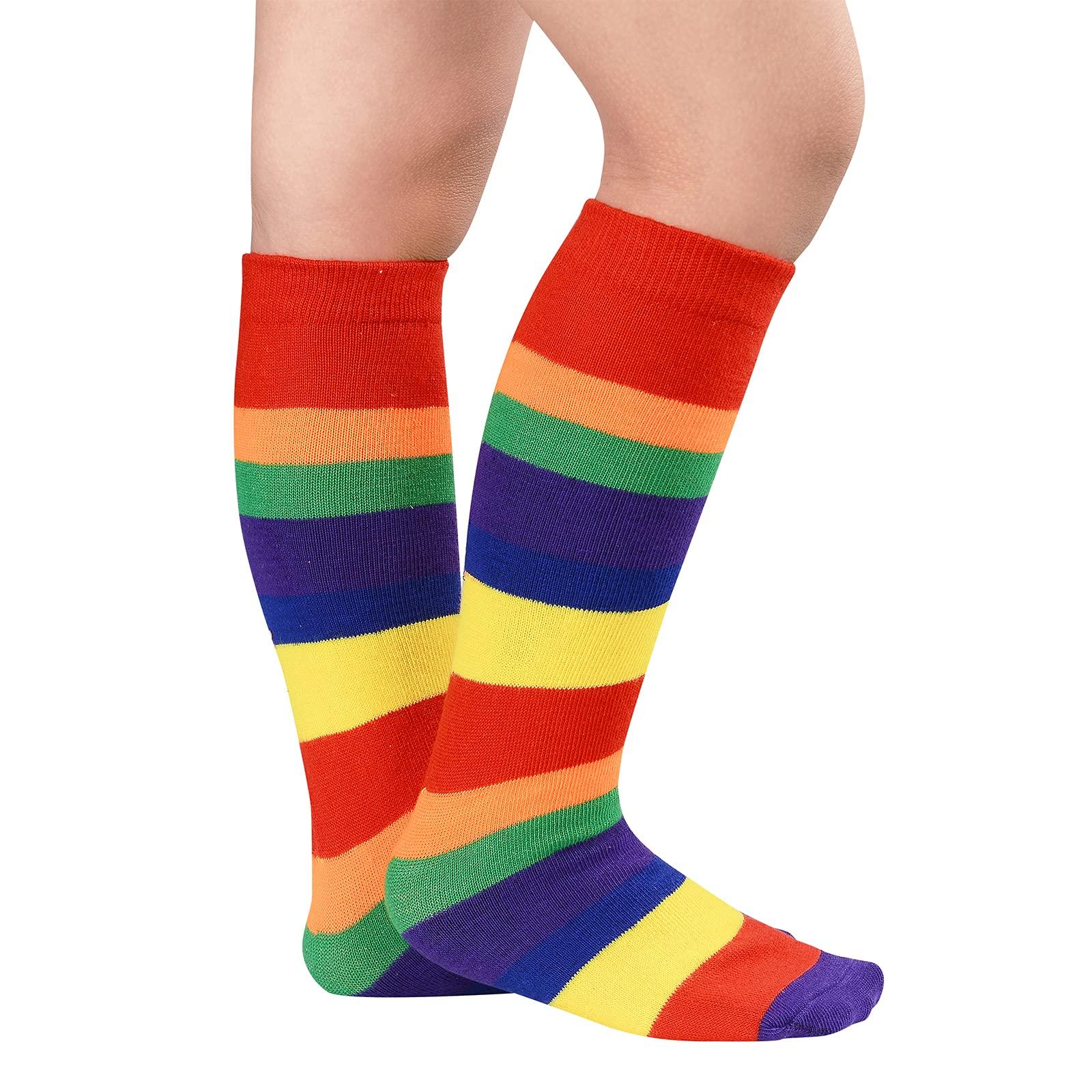 American Trends Kids Toddler Soccer Socks Knee High Tube long Three Stripes Uniform Socks for Boys Girls 1-9 years - Image 2