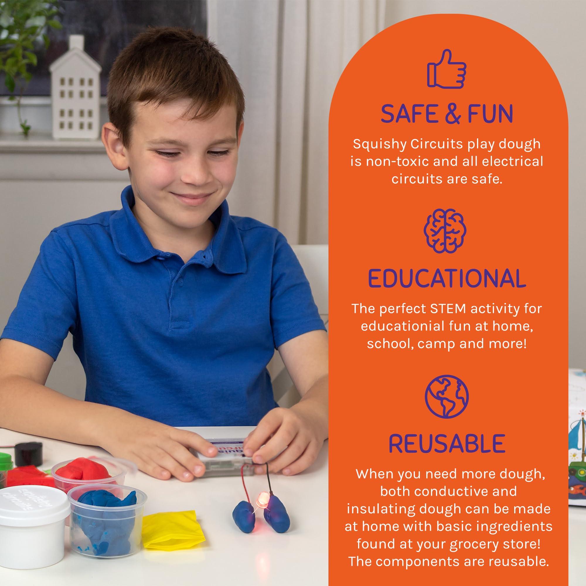Squishy Circuits Standard Kit - Explore Electrical Circuits with Play Dough - STEM Science Kits for Kids Age 8-12 - Fun and Educational at Home, Classroom, Camp, and More! - Image 7