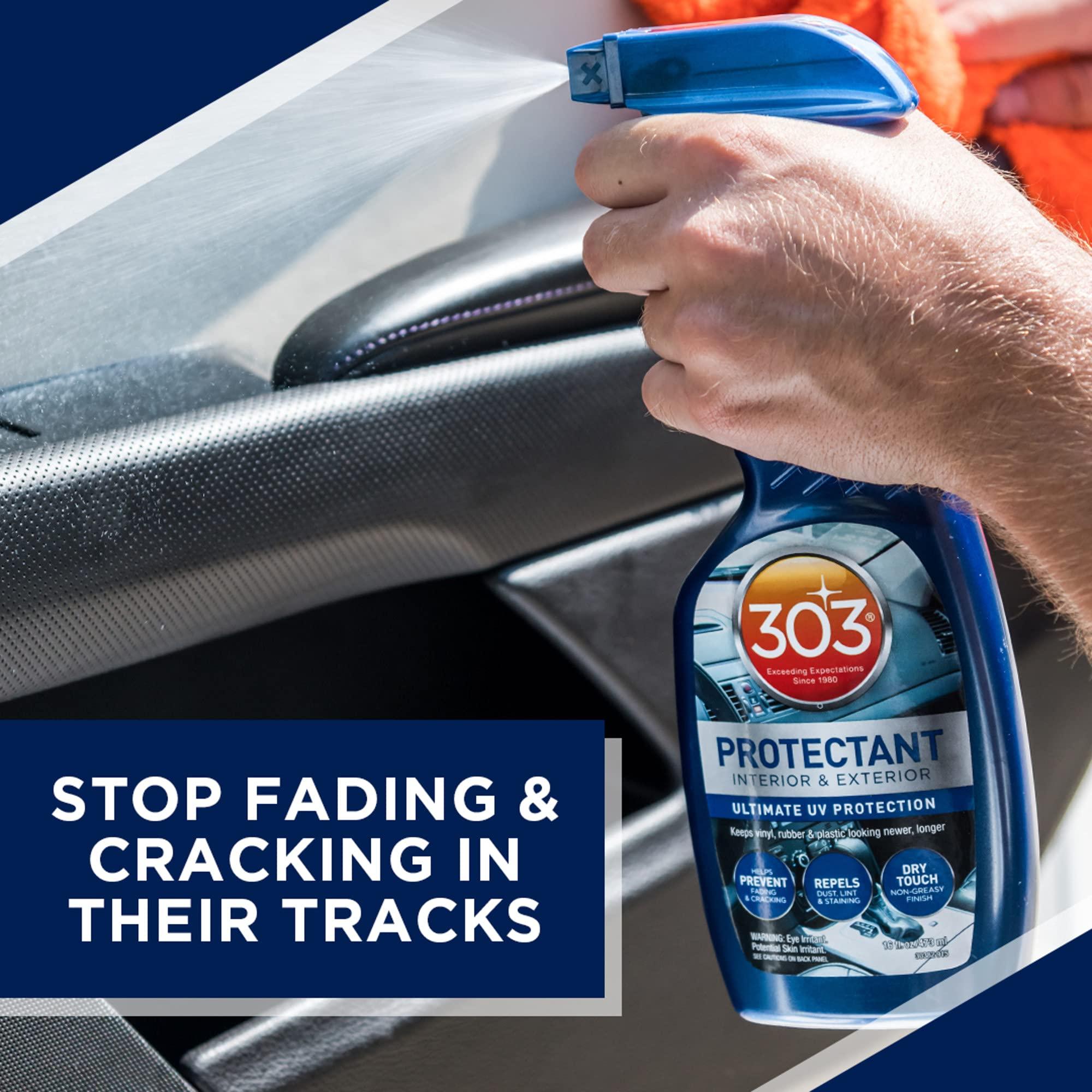 303 Products Automotive Protectant Spray - Helps Prevent Fading & Cracking, Repels Dust, Lint & Staining, Superior UV Protection & Restores Lost Color, Exterior & Interior Car Cleaning Supplies 16oz - Image 4