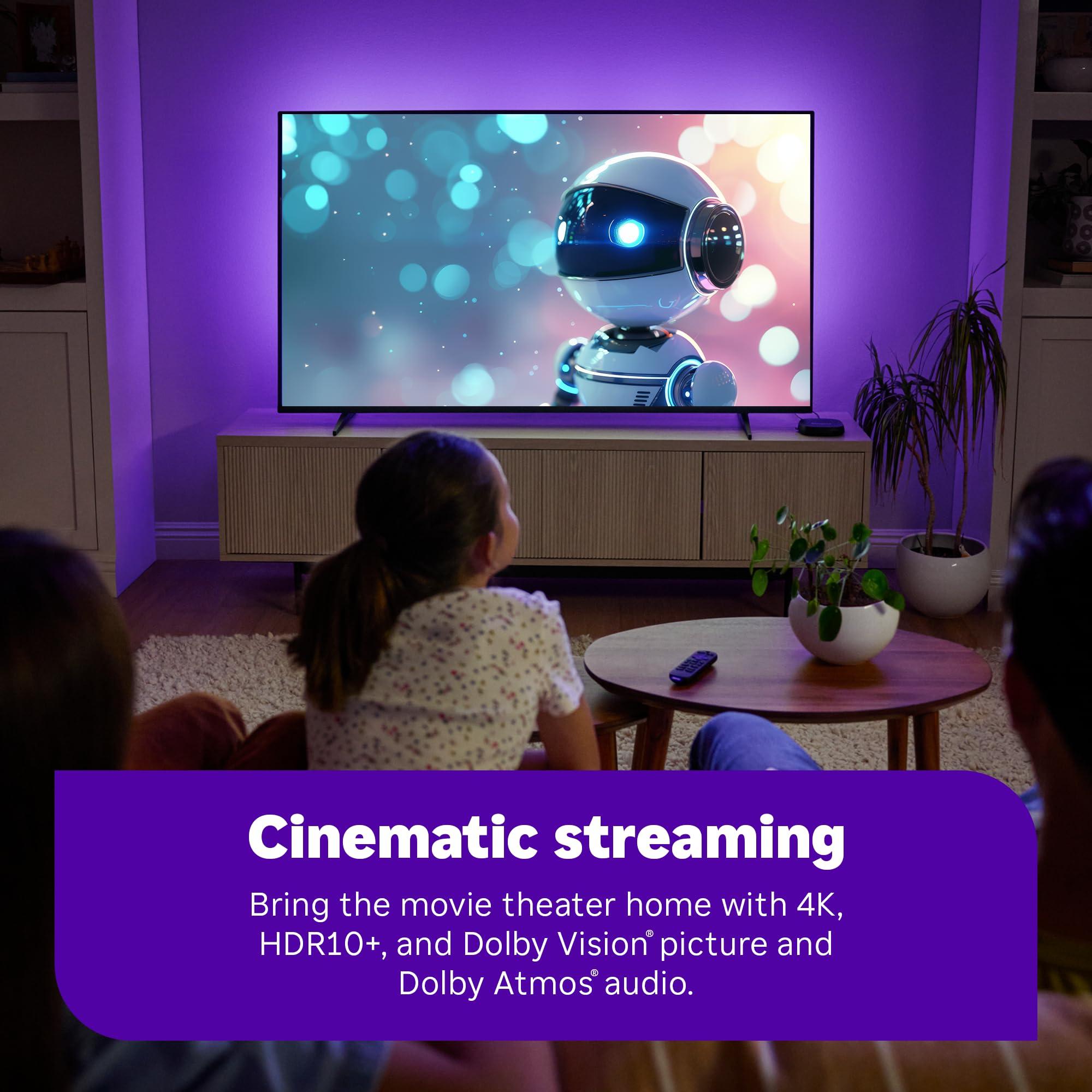 Roku Ultra 2024 - Ultimate Streaming Player - 4K Streaming Device for TV with HDR10+, Dolby Vision & Atmos - Bluetooth & Wi-Fi 6- Rechargeable Voice Remote Pro with Backlit Buttons - Free & Live TV - Image 3