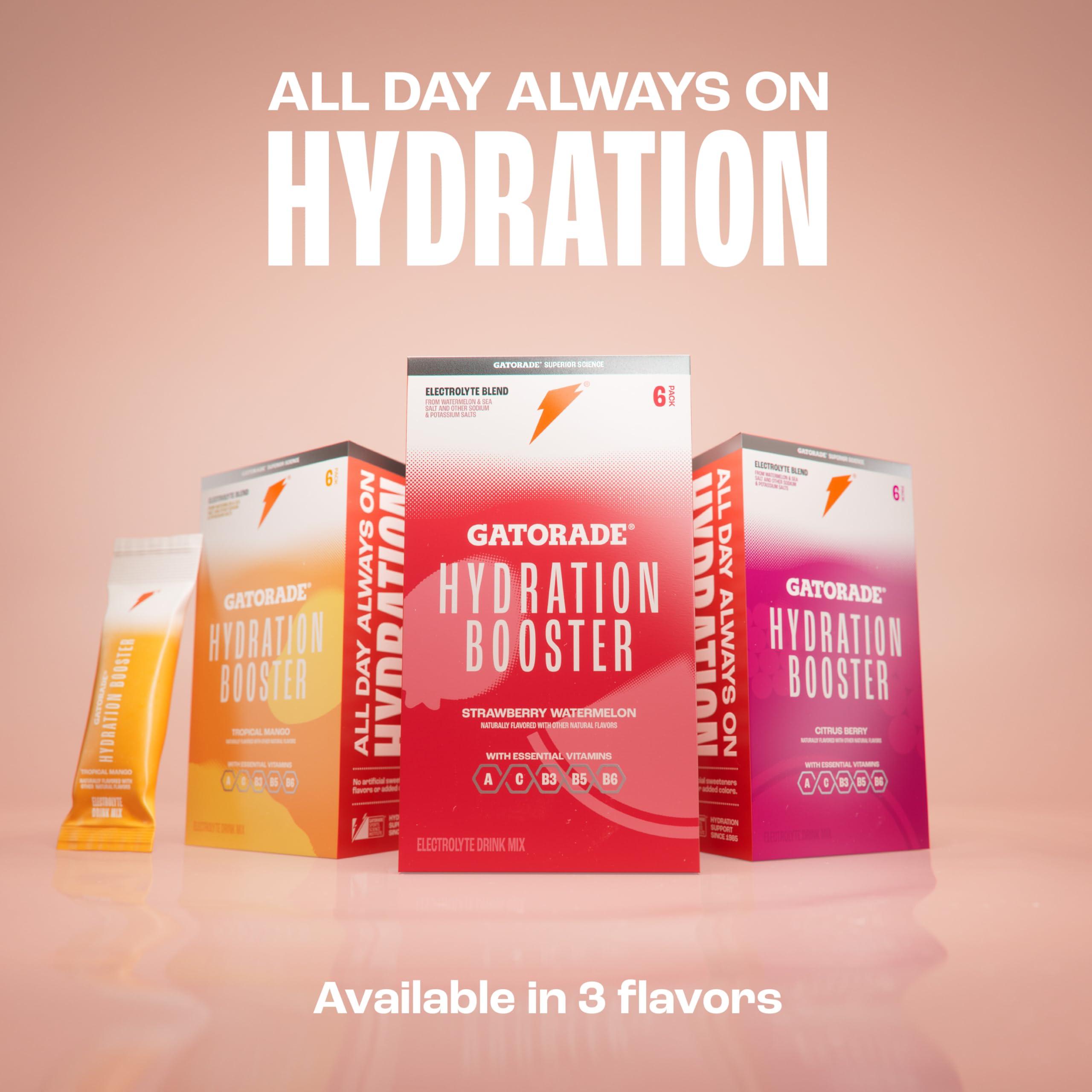 Gatorade Hydration Booster - All 3 Flavors (Strawberry Watermelon, Tropical Mango, Citrus Berry) - Image 7