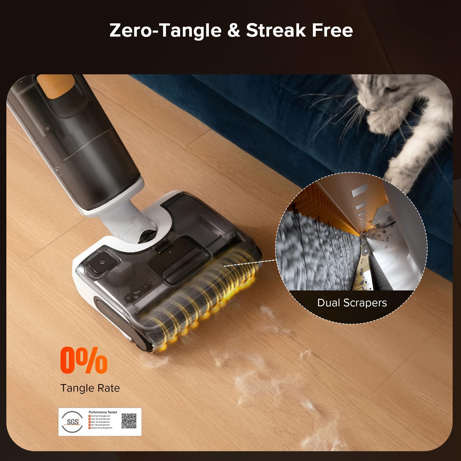 roborock F25 GT Vacuum Mop All in One, Wet Dry Vacuum Cleaner Cordless, 20000Pa Floor Cleaner Machine for Tile Hardwood Wood Vinyl Floor, Edge to Edge Self Cleaning Electric Mop with 180° Lie-Flat - Image 5