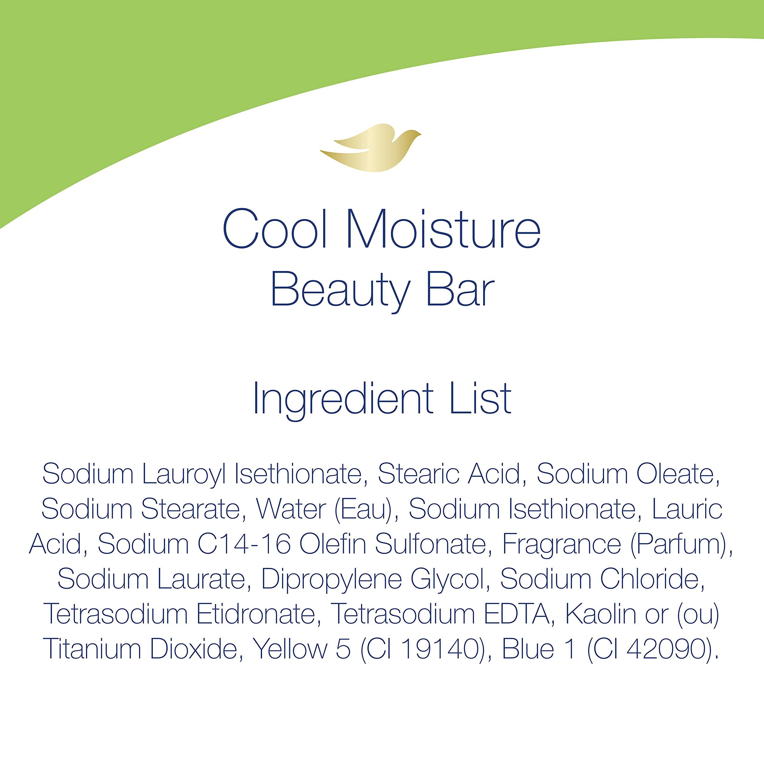 Dove Skin Care Beauty Bar For Softer Skin Cucumber and Green Tea More Moisturizing Than Bar Soap 3.75 oz, 14 Bars - Image 9