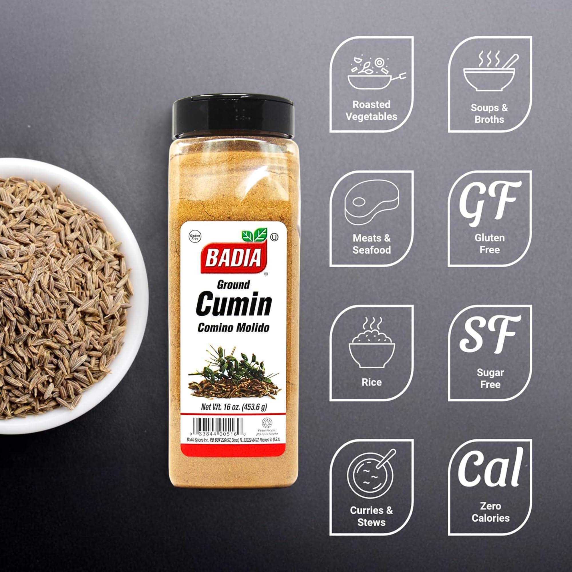 Badia Ground Cumin, 16 oz – Cumin Powder for Authentic Aromatic Flavor in Cooking, Baking, & Seasoning - Image 3