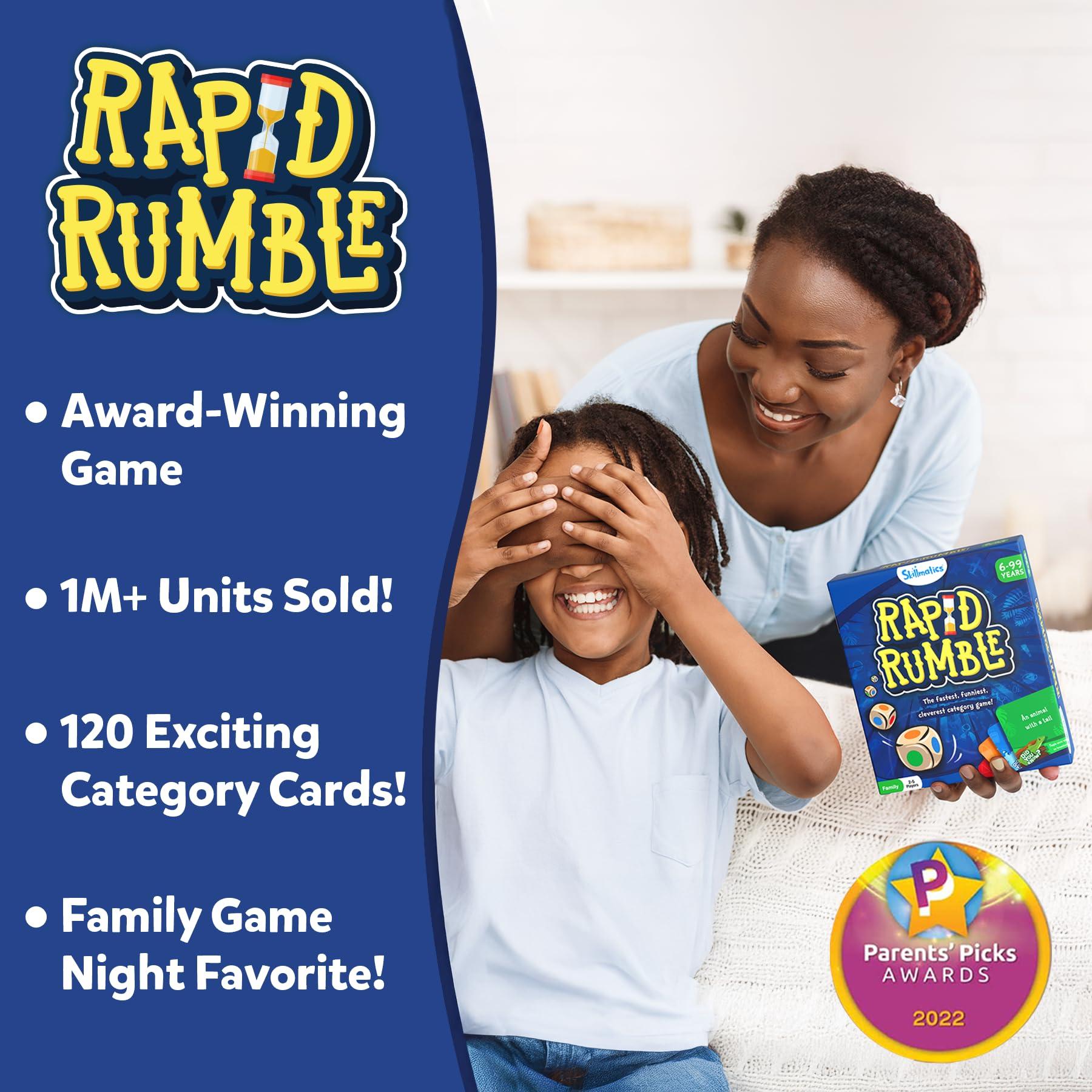 Skillmatics Rapid Rumble - Fast-Paced Board Game for Kids, Teens & Adults, Fun for Family Game Night & Educational Toy, Quick-Thinking Card Game, Gift for Ages 6, 7, 8, 9 & Up - Image 3