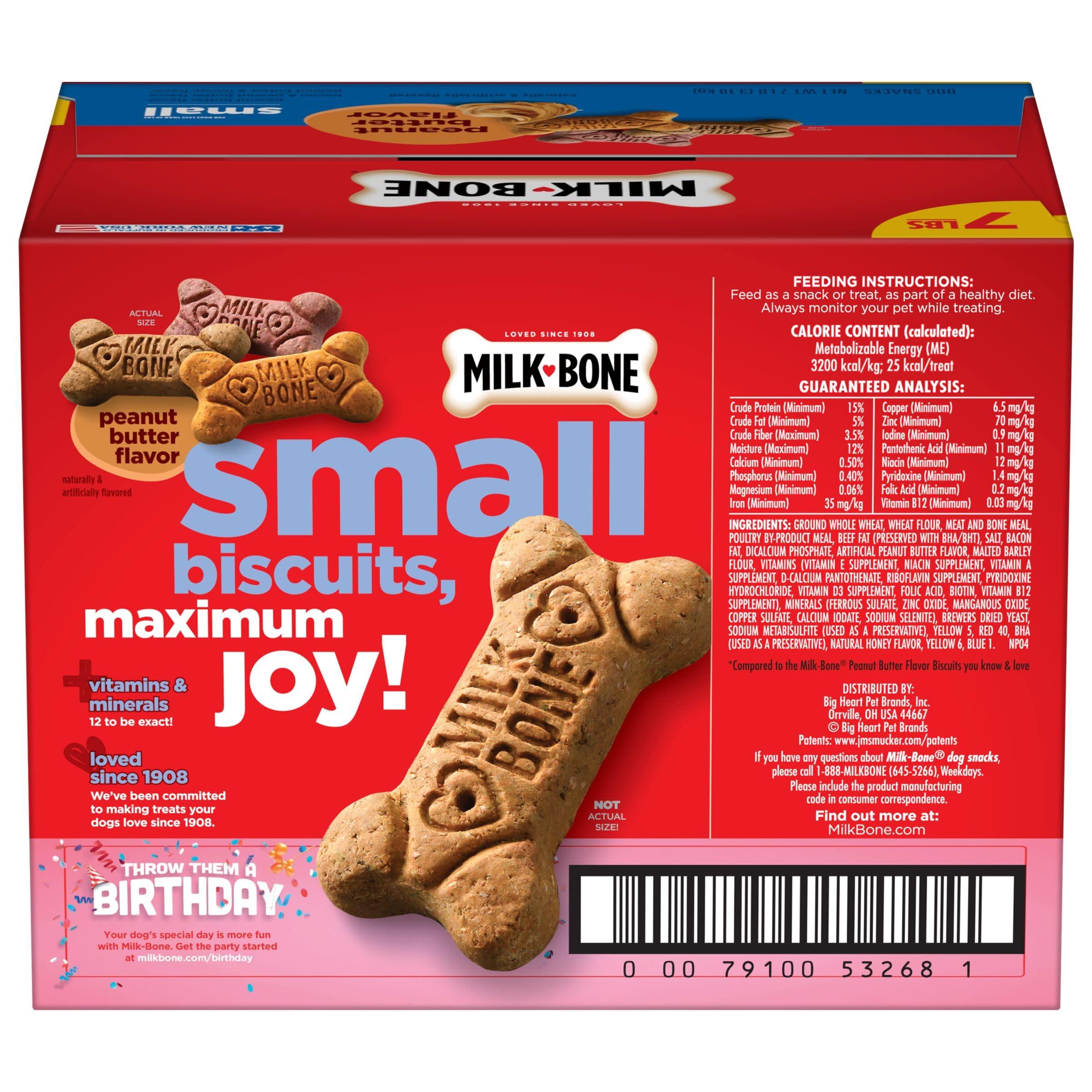 Milk-Bone Peanut Butter Flavor Naturally & Artificially Flavored Dog Biscuits - Crunchy Dog Treats - 7 Pounds (Packaging Design May Vary) - Image 3