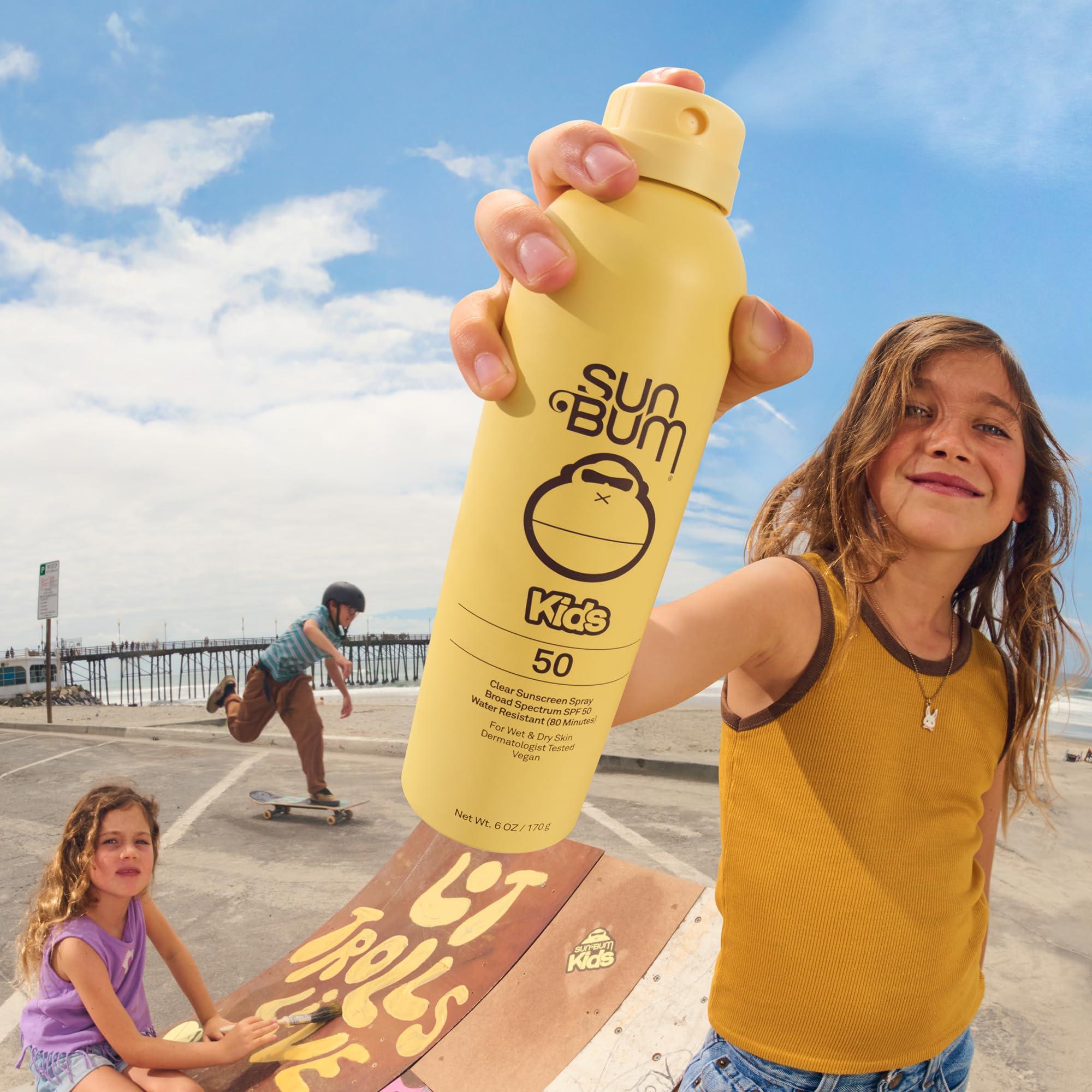 Sun Bum Kids SPF 50 Sunscreen Clear Body Spray - Broad Spectrum Water-Resistant with Vitamin E - Wet or Dry Skin Application - Hawaii 104 Act Compliant (Without Octinoxate & Oxybenzone) - 6 oz - Image 4