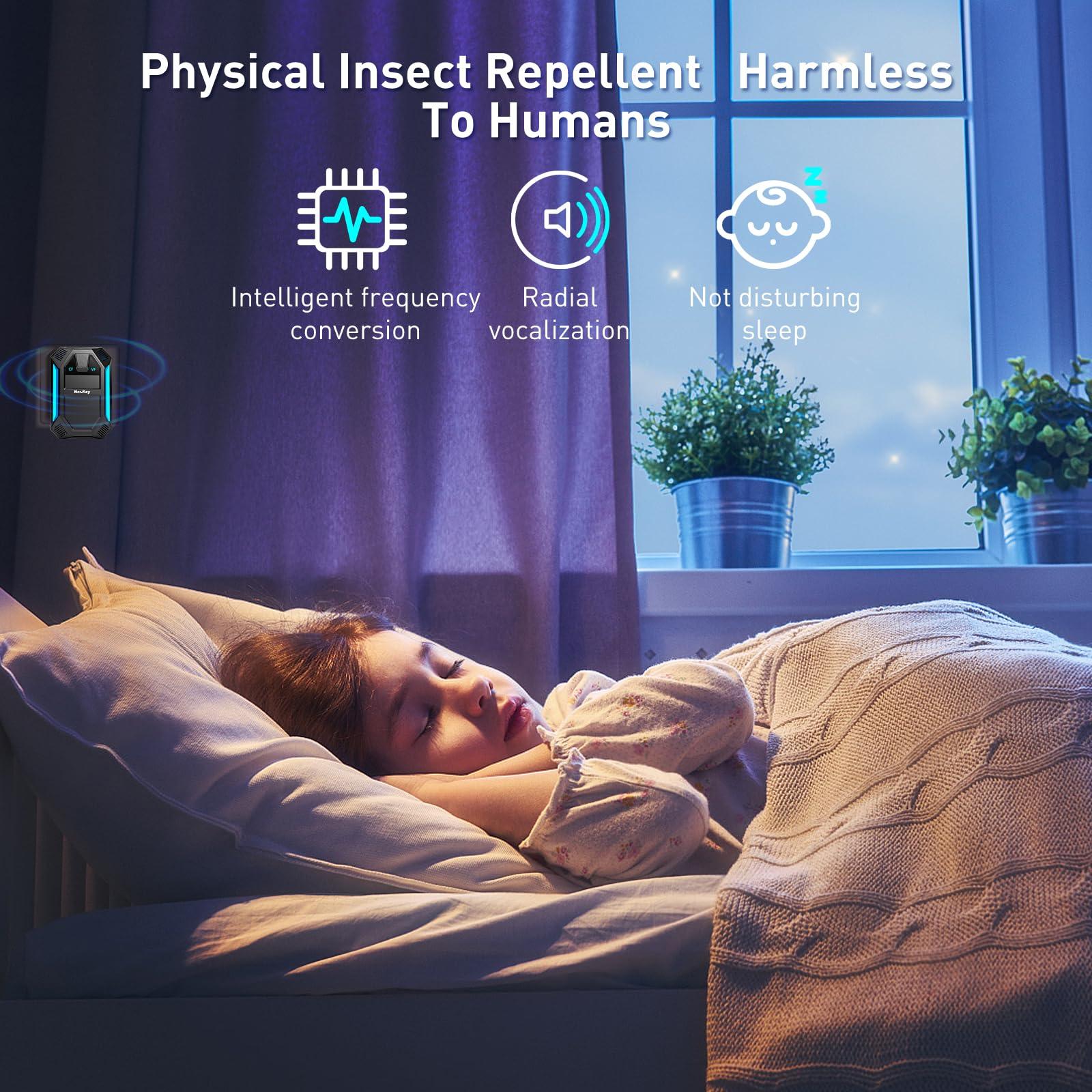 2025 Upgraded Version Ultrasonic Pest & Insect Repeller, Ultrasonic Repellent for Roach, Rodent, Mouse, Bugs, Mosquito, Mice, Spider, Ant,Electronic Plug in Pest Control,2 Mode Switching,6 Packs - Image 6