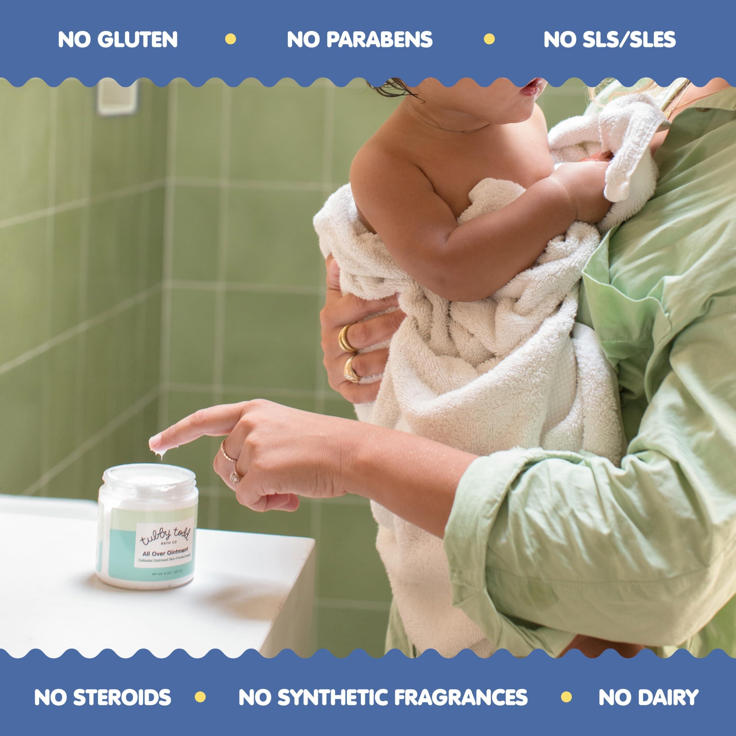 TUBBY TODD All Over Ointment - Baby Eczema Cream - Everyday Multi-Purpose Baby Skin Relief Cream - Sensitive Skin, Dry Skin & Irritation - Steroid & Gluten Free - Fragrance Free, 2 Pack 3.5oz & 8oz - Image 6