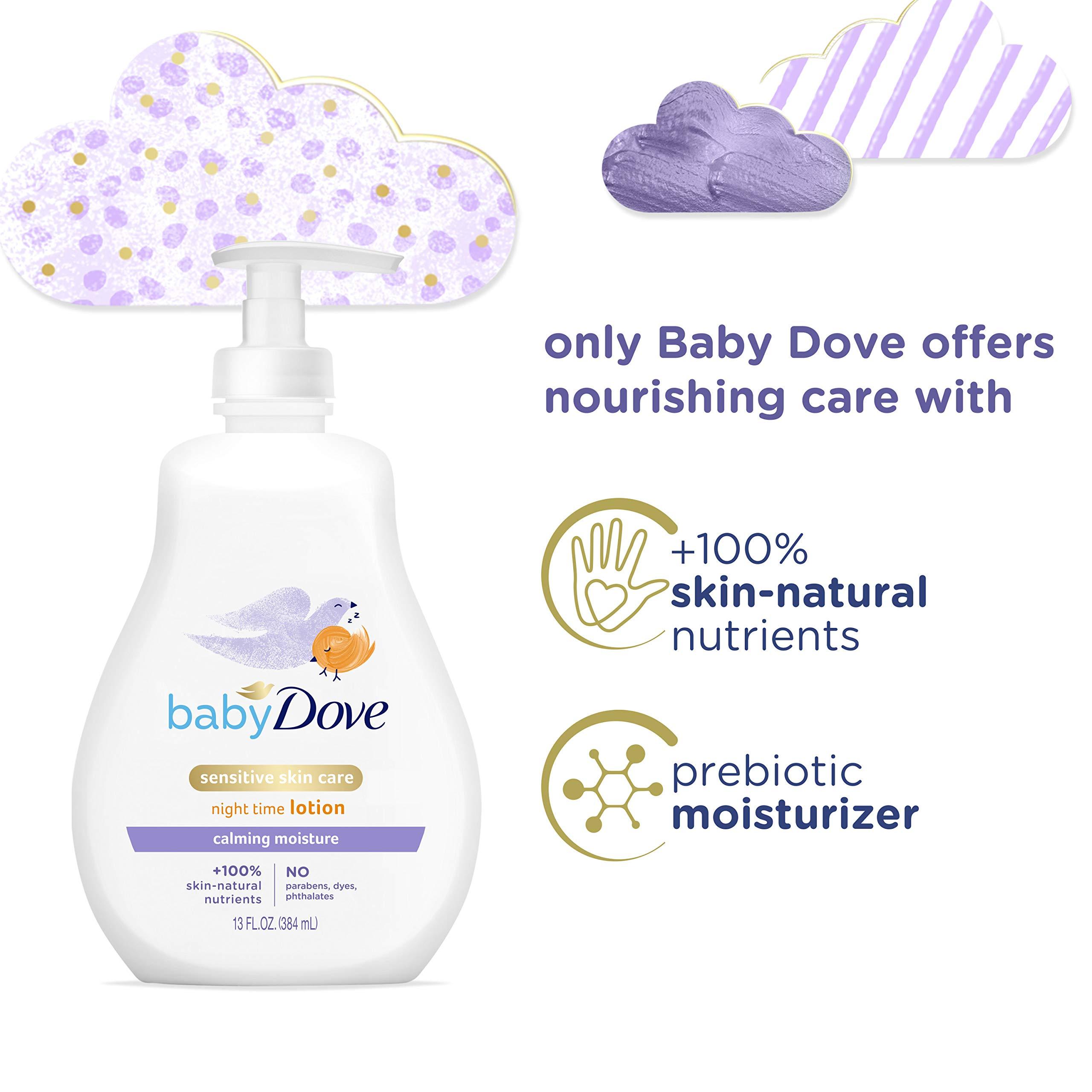 Baby Dove Sensitive Skin Care Baby Lotion For a Soothing Scented Lotion Calming Moisture Hypoallergenic and Dermatologist-Tested 13 oz - Image 5