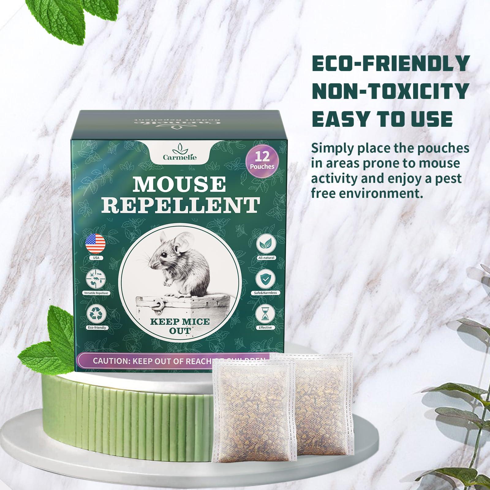 12 Pack Peppermint Oil to Repel Mice Natural for Home and Garden Protection- Pest Control Pouches for Repel Rats, Squirrels, Roaches, Ants, Spiders & Other Pests - Image 5