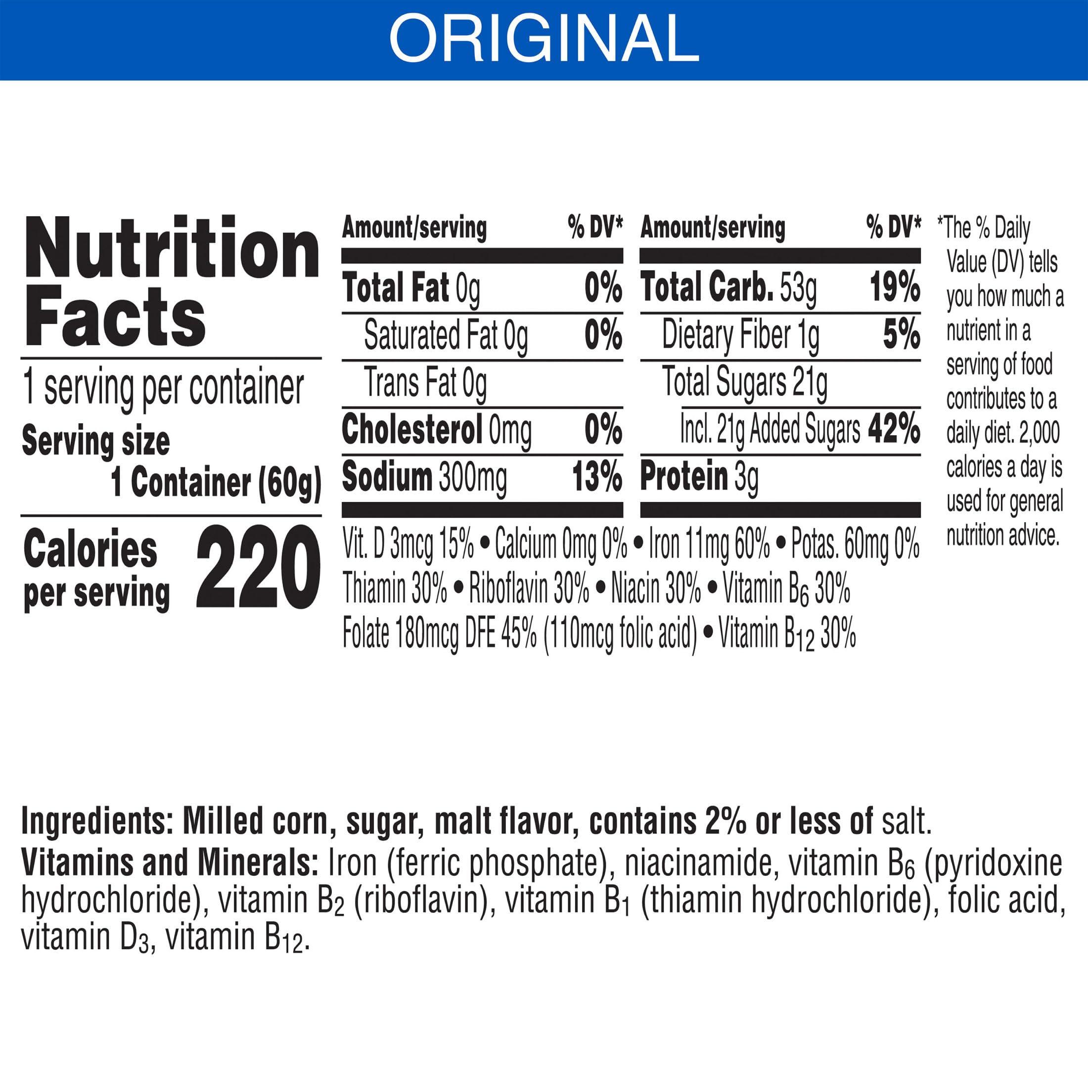 Kellogg's Frosted Flakes Breakfast Cereal Cups, 8 Vitamins and Minerals, Kids Snacks, Original, 25.2oz Case (12 Cups) - Image 2