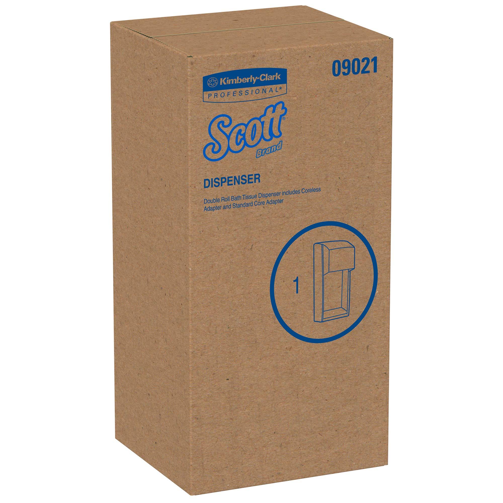 Scott Professional Vertical Standard Roll Toilet Paper Dispenser (09021), Dual Capacity, Black, 6.0"x13.6"x6.6" (Qty 1) - Image 5