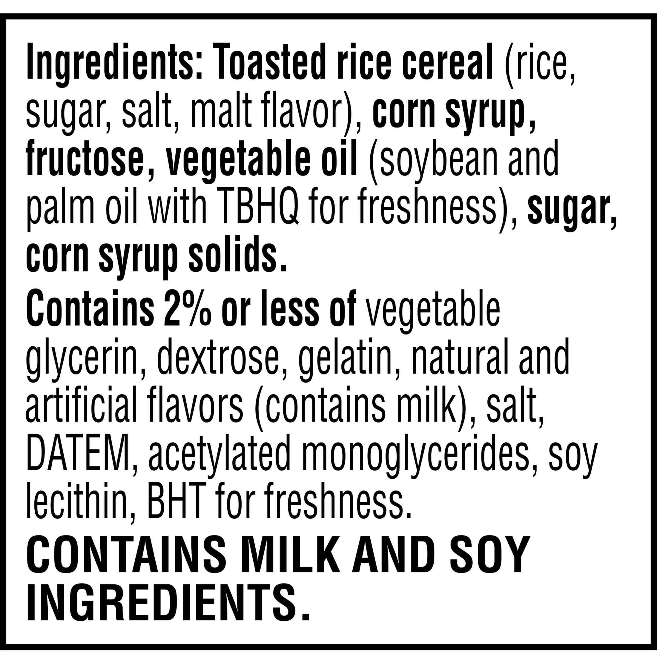 Rice Krispies Treats Crispy Marshmallow Squares, Kids Snacks, Snack Bars, Original, 12.4oz Box (16 Bars) - Image 3