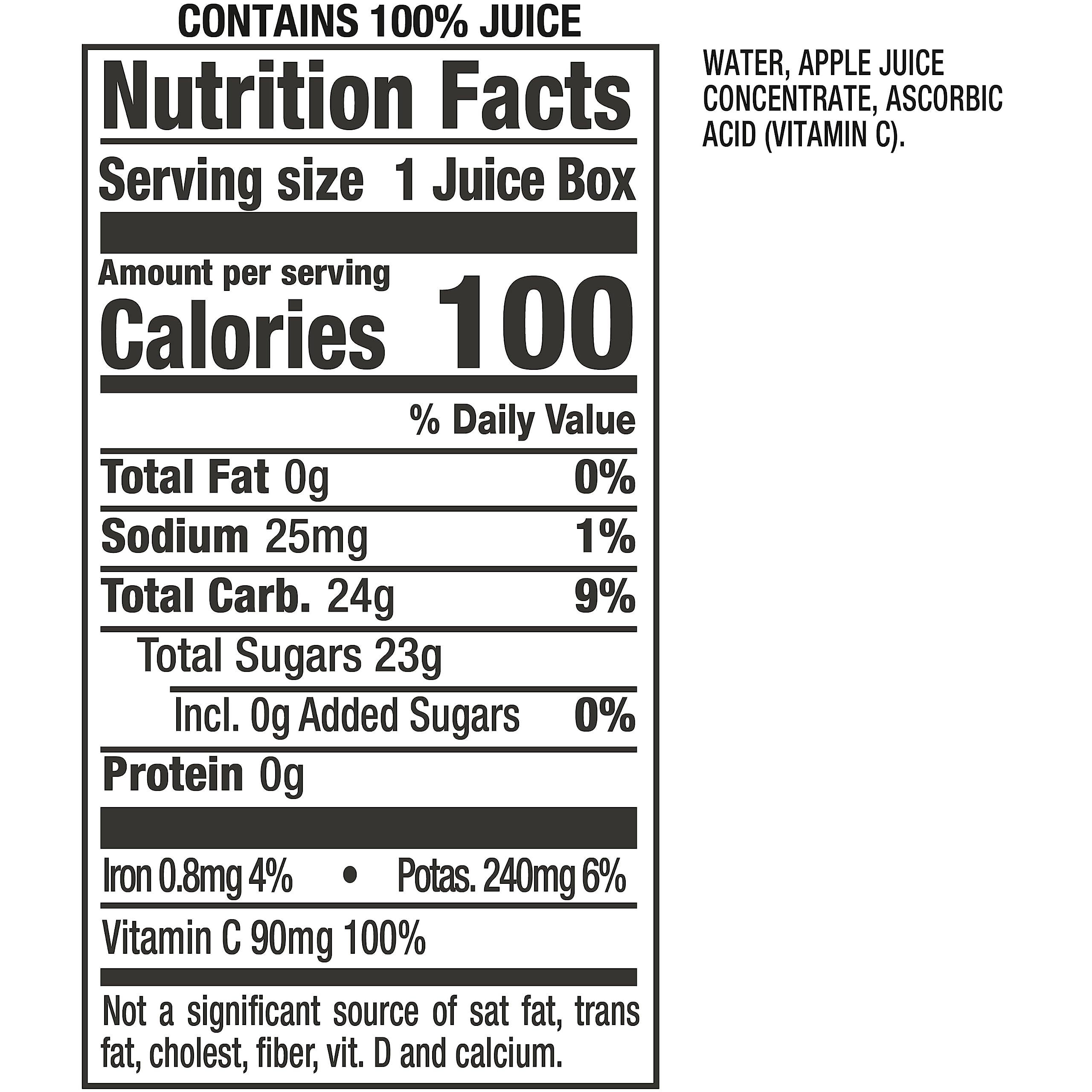 Mott's 100% Original Apple Juice, 6.75 Fl Oz Boxes, 32 Count (4 Packs Of 8), 2 Servings Of Fruit, 100% Fruit Juice, Gluten-free, Caffeine-free, Kosher, Contains No Artificial Colors Or Sweeteners - Image 15