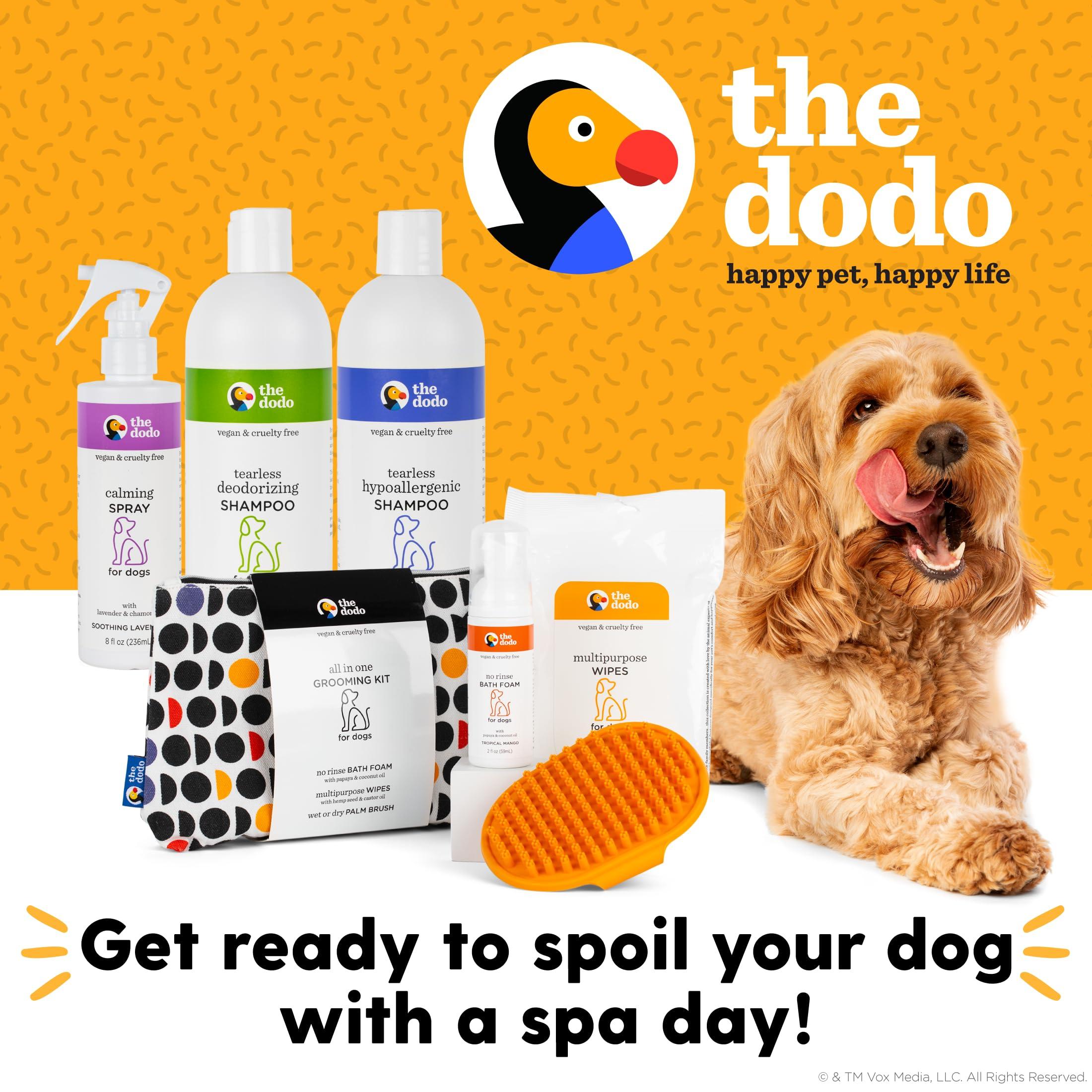 The Dodo Multipurpose Wipes for Dogs, Sweet Vanilla Almond with Hemp Seed and Castor Oil; Easy Wipes for Dogs, Waterless Grooming Supplies - Image 6