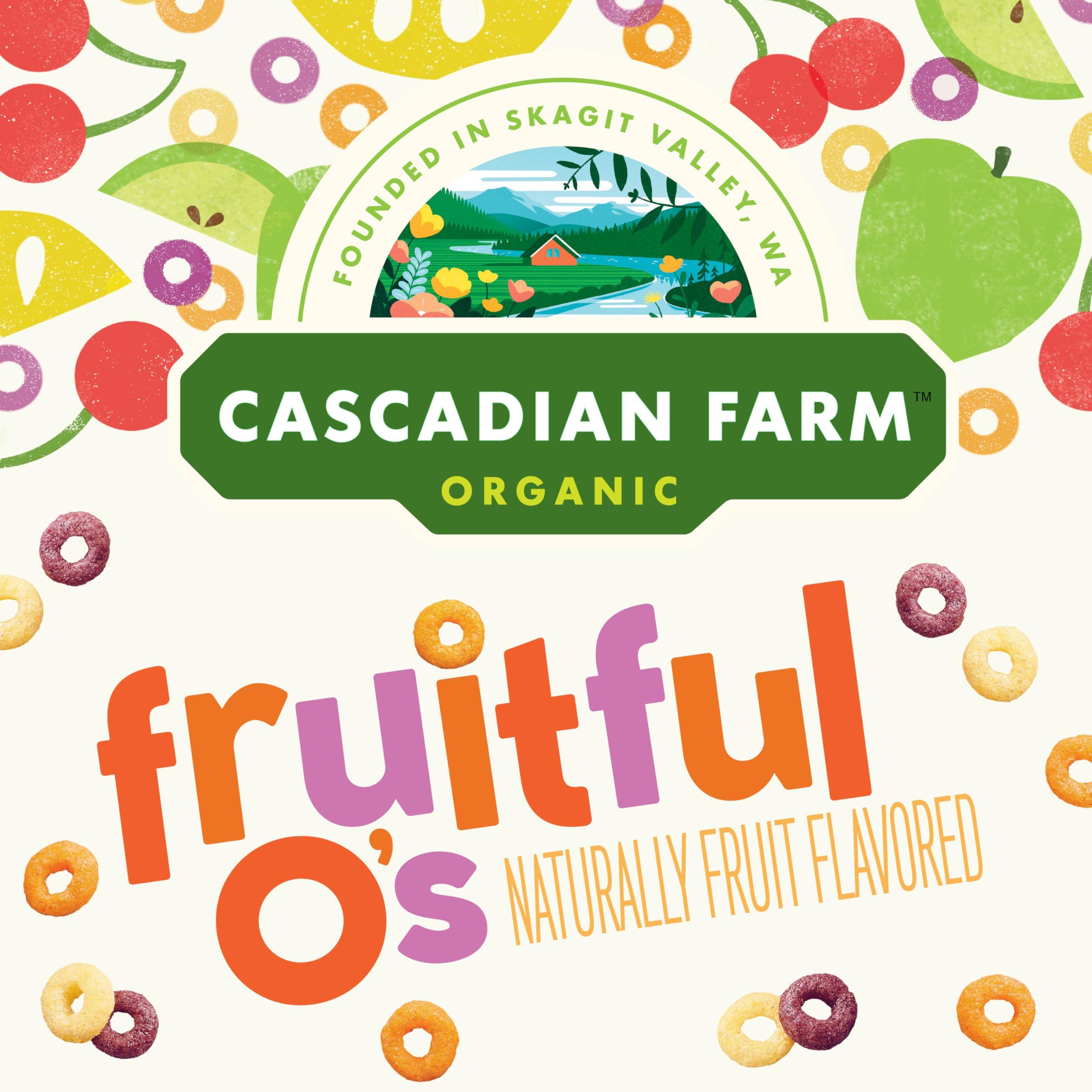 Cascadian Farm Organic Fruitful O's Breakfast Cereal, Gluten Free, Made With Whole Grain, 10.2 oz - Image 3