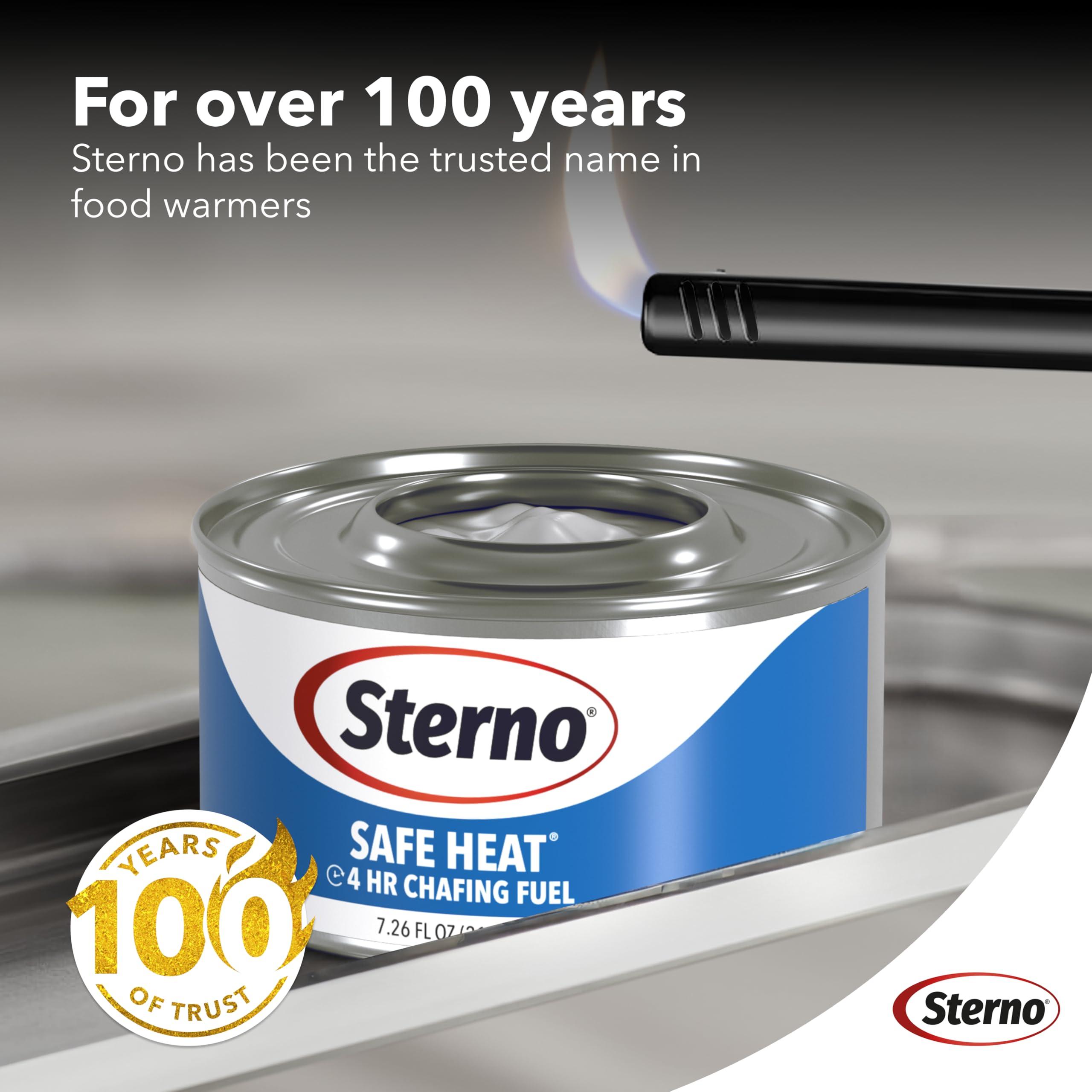 Sterno Fuel Cans - 4-Hour Burn, (12-Pack) Chafing Dish Fuel Can Burners for Food Warmer, Resealable Chafer Fuel Canned Heat, Safe Heat - Image 7