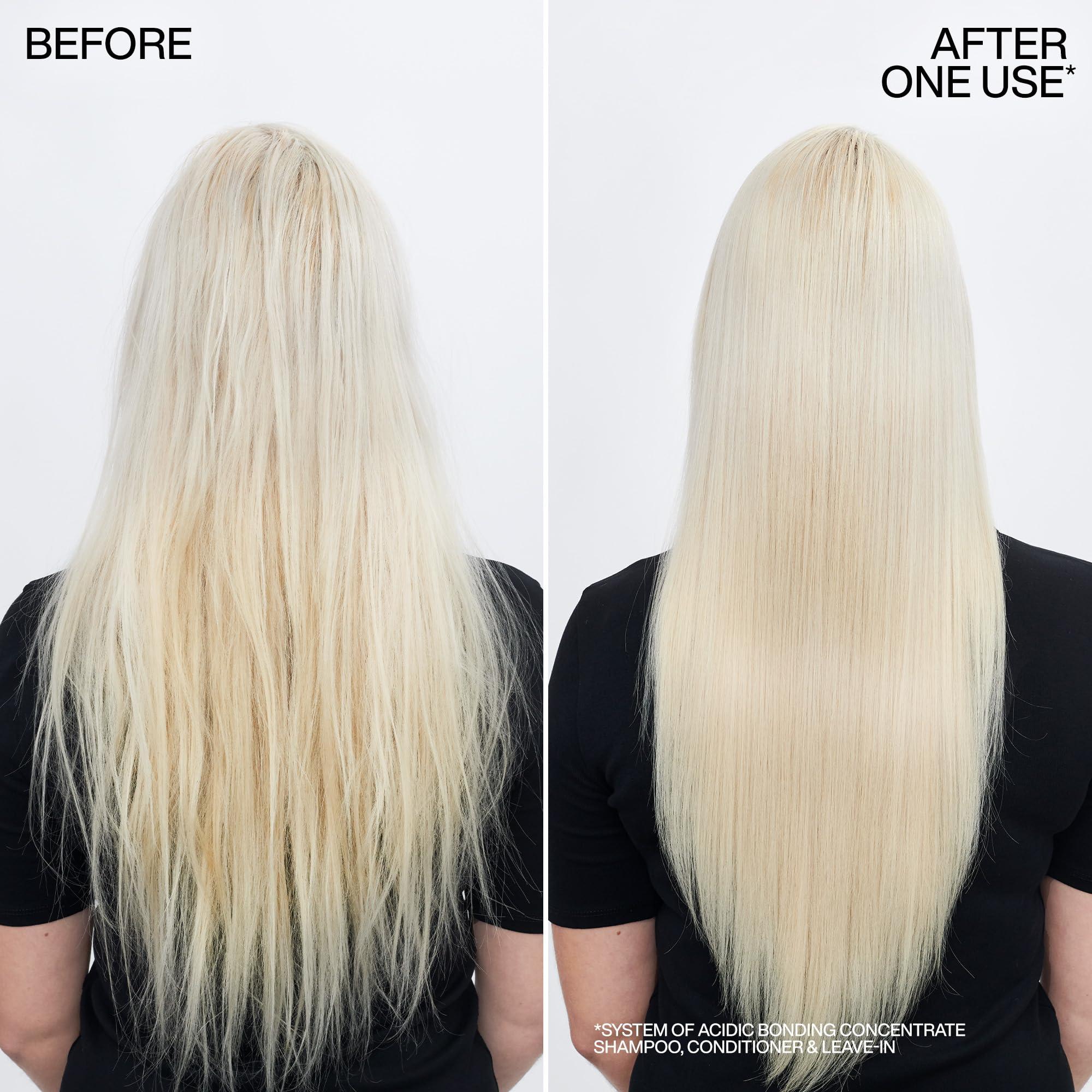 Redken Acidic Bonding Concentrate Shampoo For Damaged Hair Repair - Strengthens and Repairs Weak and Brittle Hair, Sulfate-Free, With Citric Acid - Image 3