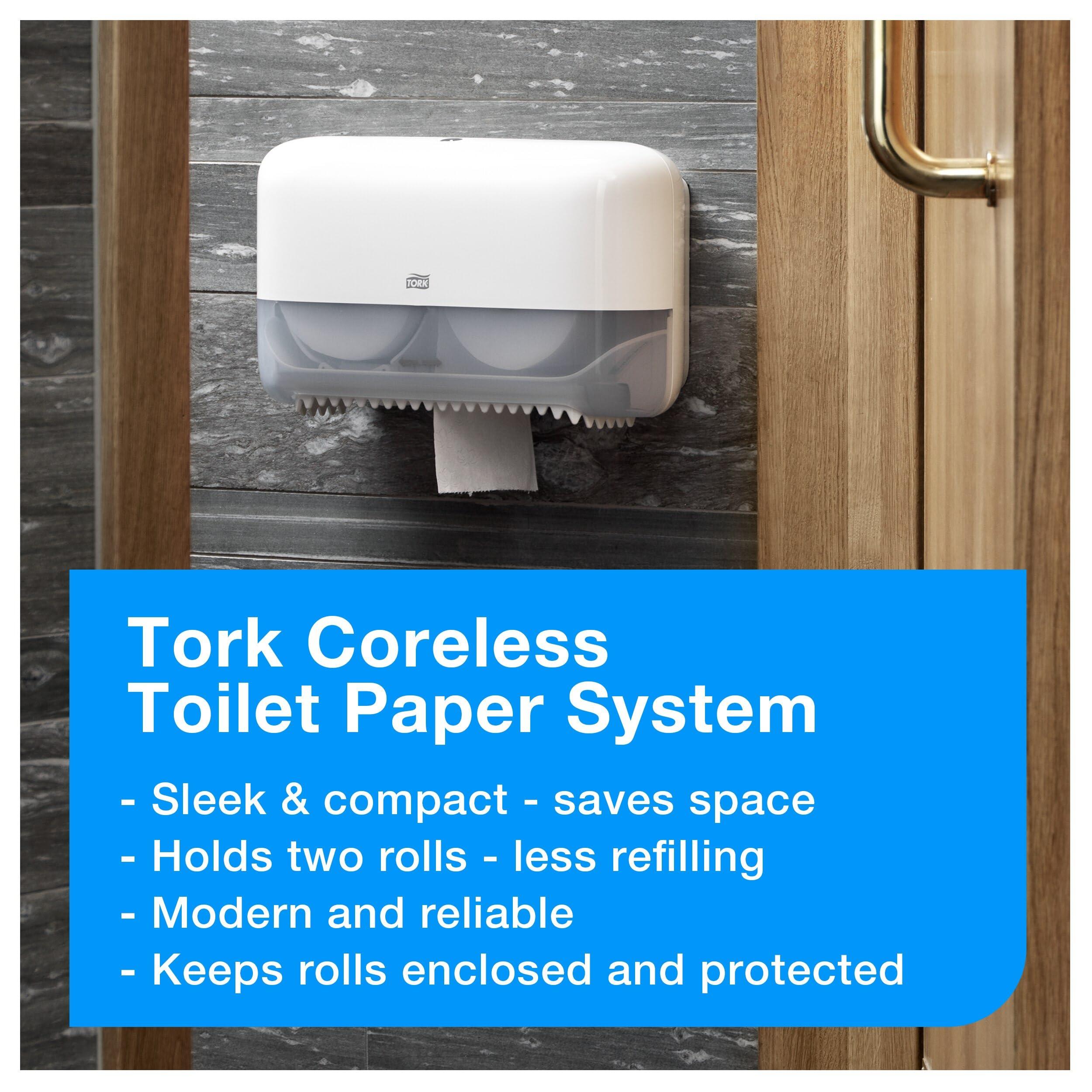 Tork Coreless High-Capacity Toilet Paper Roll White T7, Advanced, 2-Ply, 36 x 1000 Sheets, 472880 - Image 10