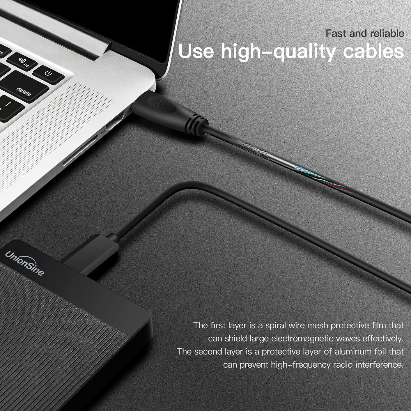 UnionSine 1TB Ultra Slim Portable External Hard Drive HDD-USB 3.0 for PC, Mac, Laptop, PS4, Xbox one, Xbox 360-HD2510(Black) - Image 6