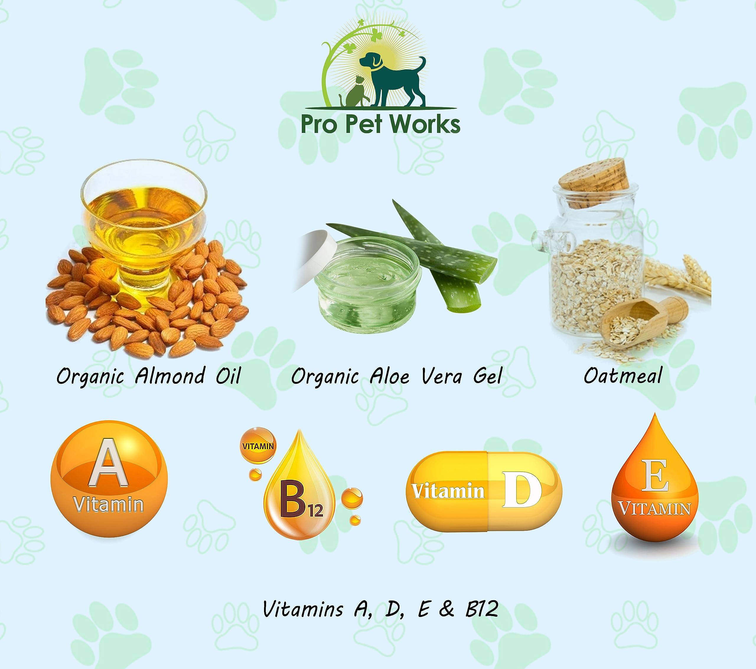 Oatmeal Dog Shampoo & Conditioner 17oz [USA] 5 in 1 Plant-Based Organic Sulfate-Free Soap-Free-Tearless Moisturizer for Dandruff Allergies & Itchy Dry Sensitive Skin-Puppy Grooming [Pro Pet Works] - Image 4