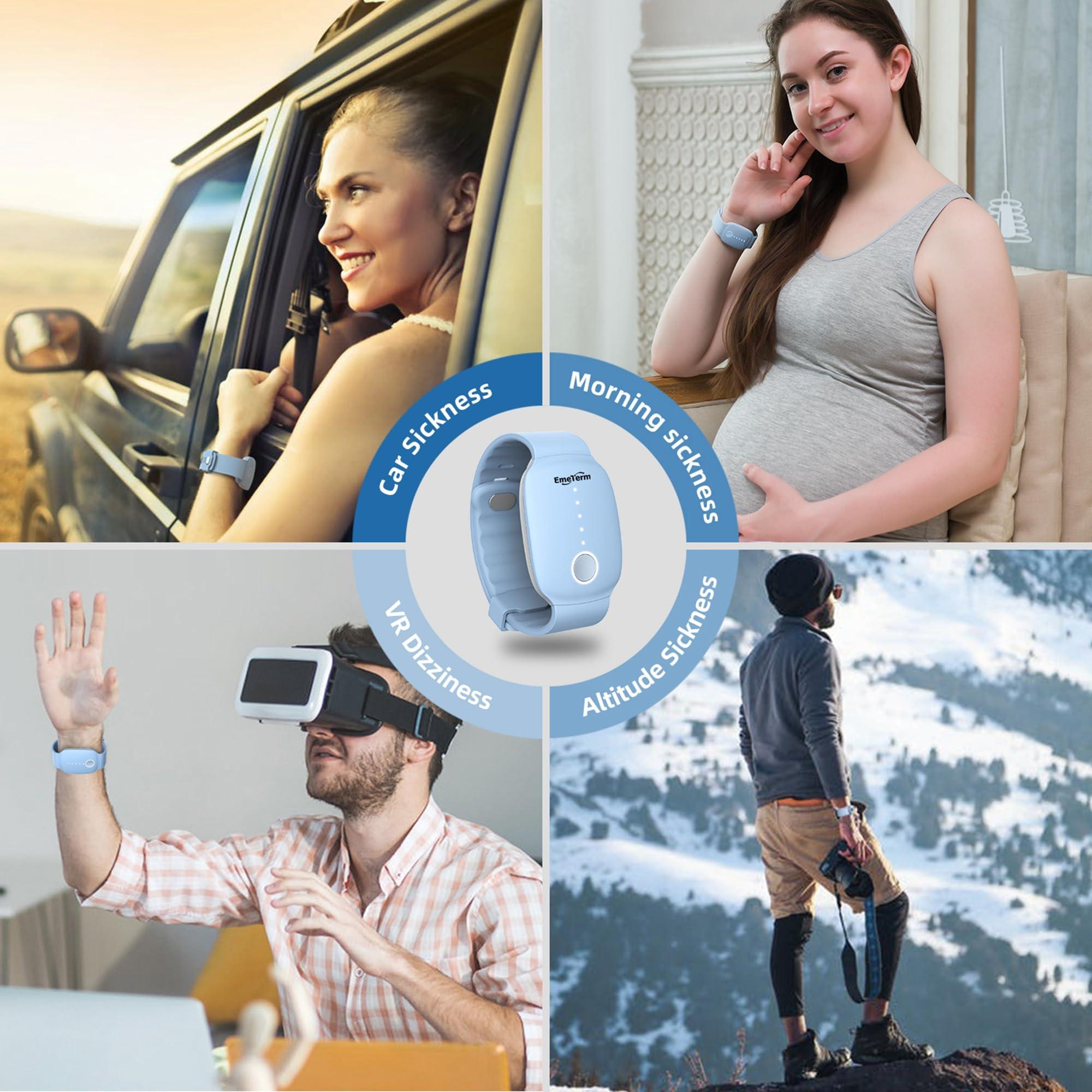 EmeTerm Fashion FDA-Cleared Relieve Nausea Electrode Stimulator Morning Sickness Motion Travel Sickness Vomit Relief Rechargeable No Gel Drug Free Wrist Bands Without Side Effects FSA/HSA Eligible - Image 7