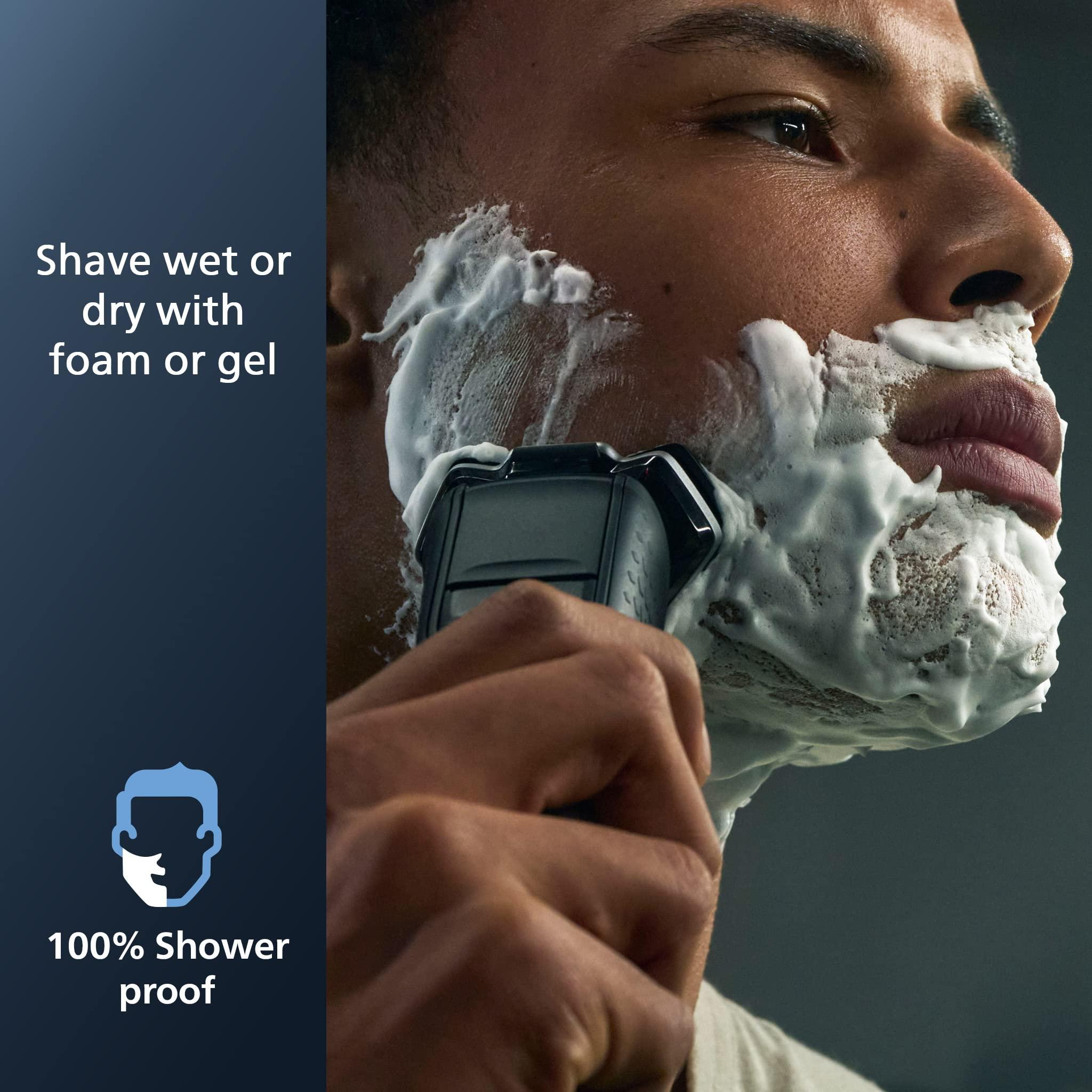 Philips Norelco Shaver 7800, Rechargeable Wet & Dry Electric Shaver with SenseIQ Technology, Quick Clean Pod, Charging Stand, Travel Case and Pop-up Trimmer, S7885/85 - Image 7