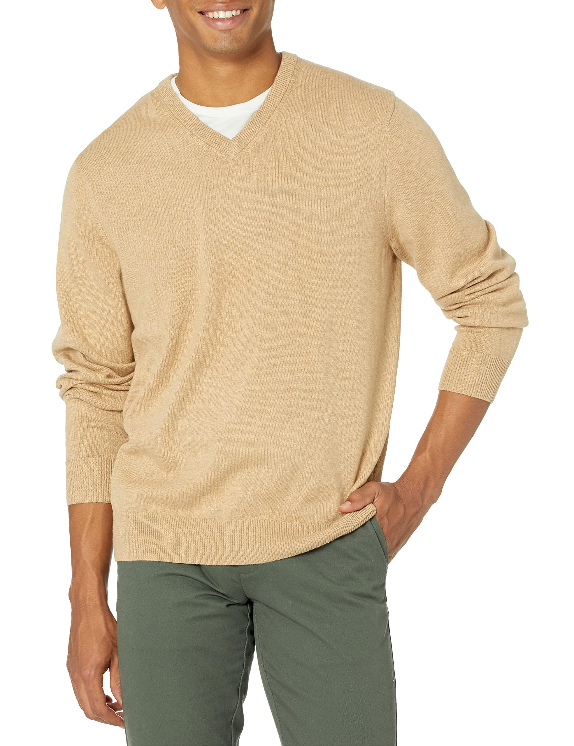 Amazon Essentials Men's V-Neck Pullover Sweater (Available in Big & Tall)