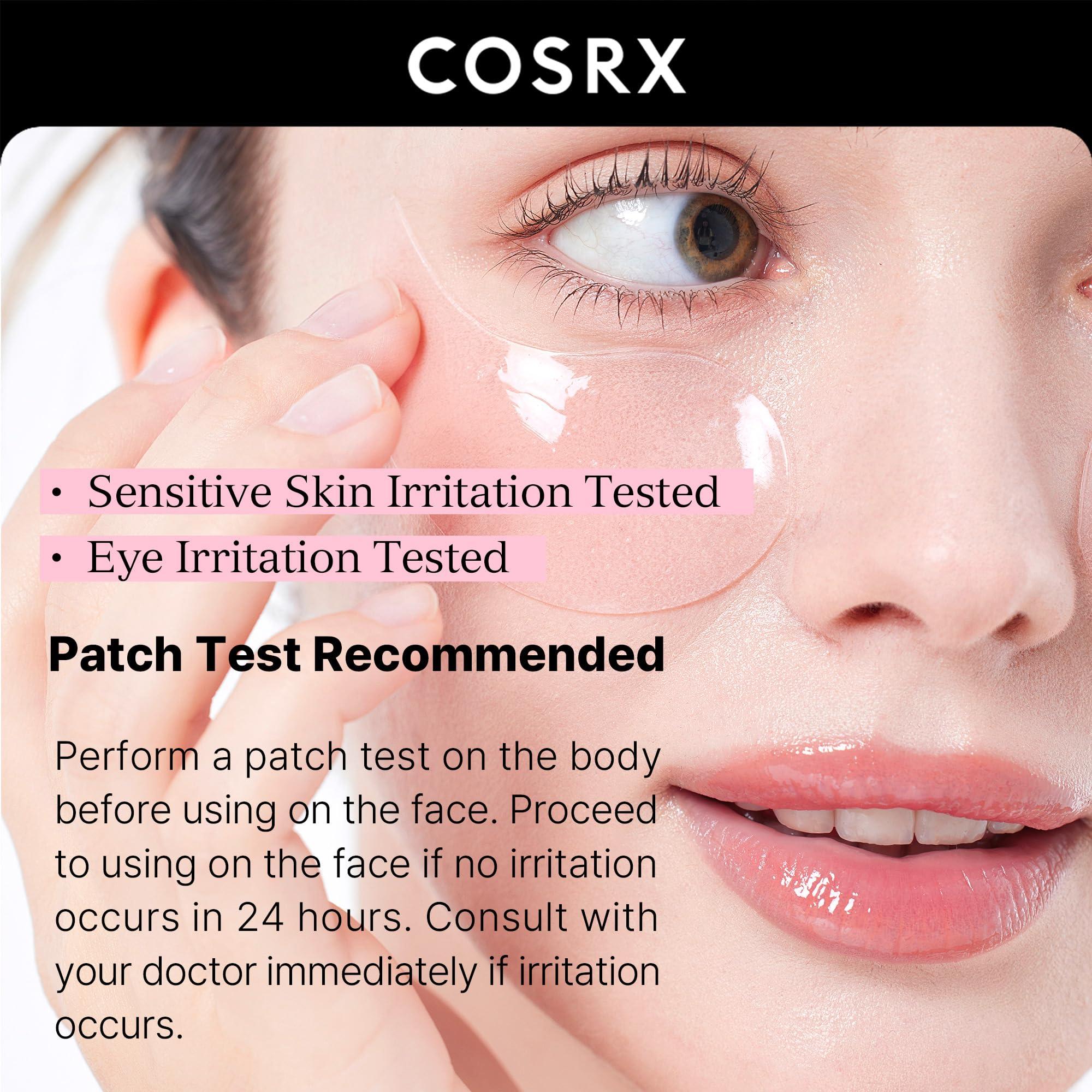 COSRX Under Eye Mask, Peptide Collagen Hydrogel Eye Patch for Puffy Eyes and Dark Circles, 60 Under Eye Patches, Korean Skin Care - Image 4